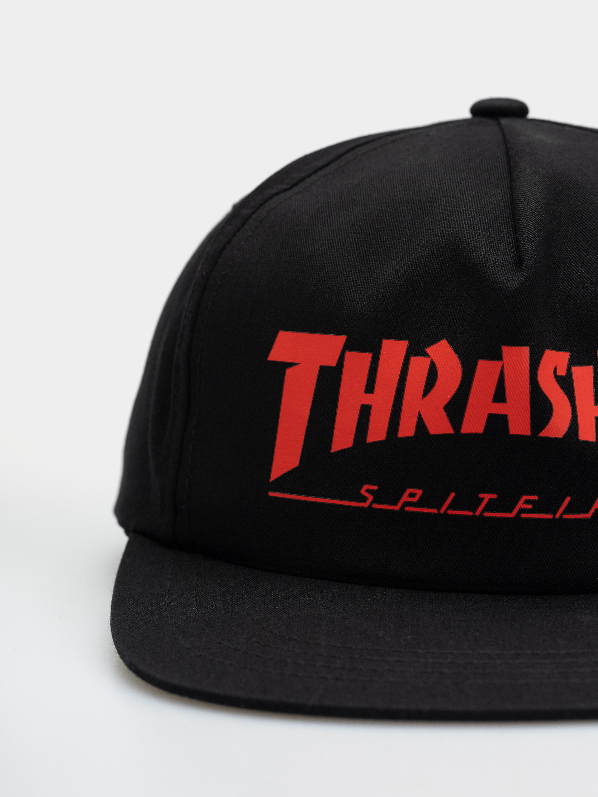 Шапка с козирка Thrasher x Spitfire (black)
