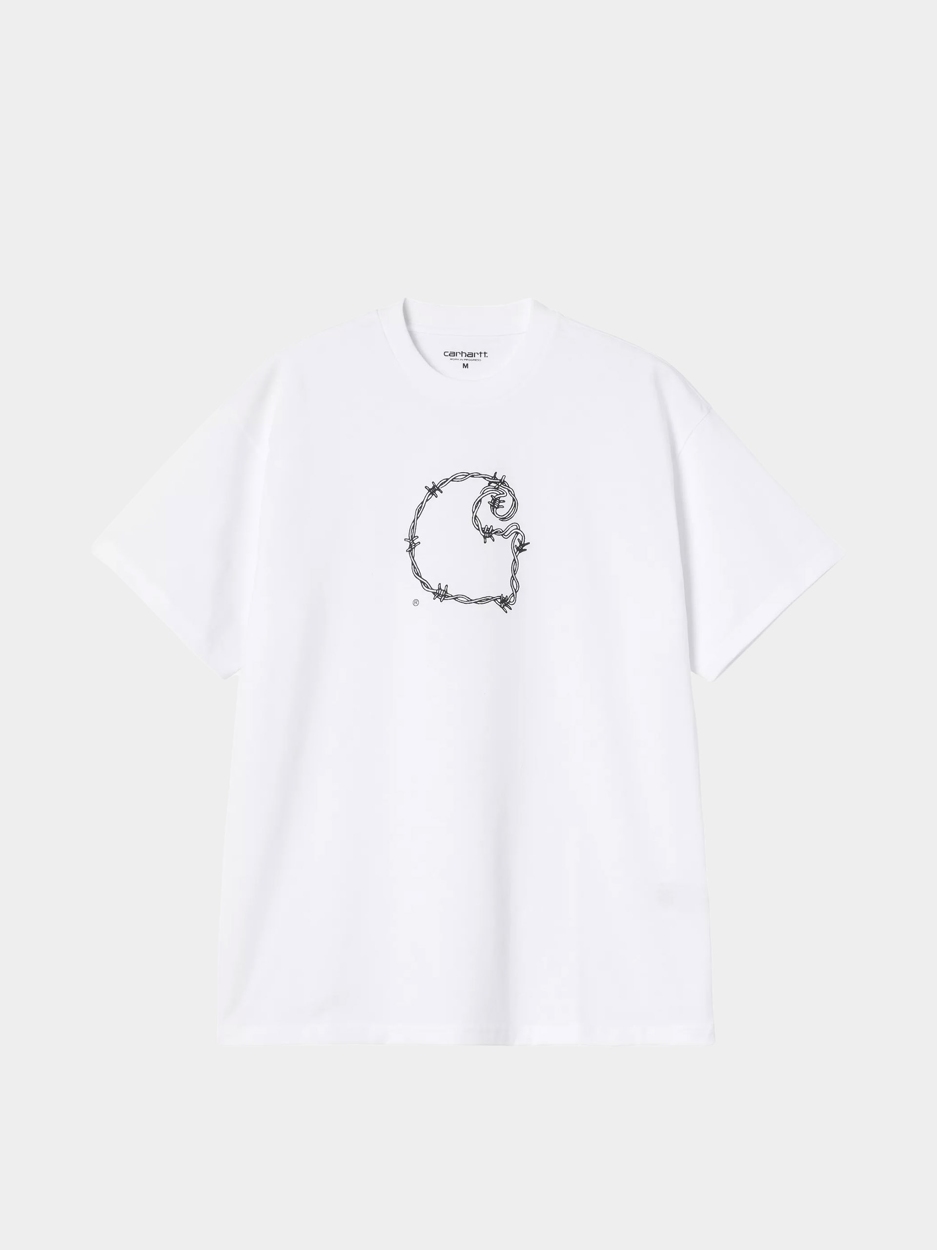 Тениска Carhartt WIP Barbwire C (white)