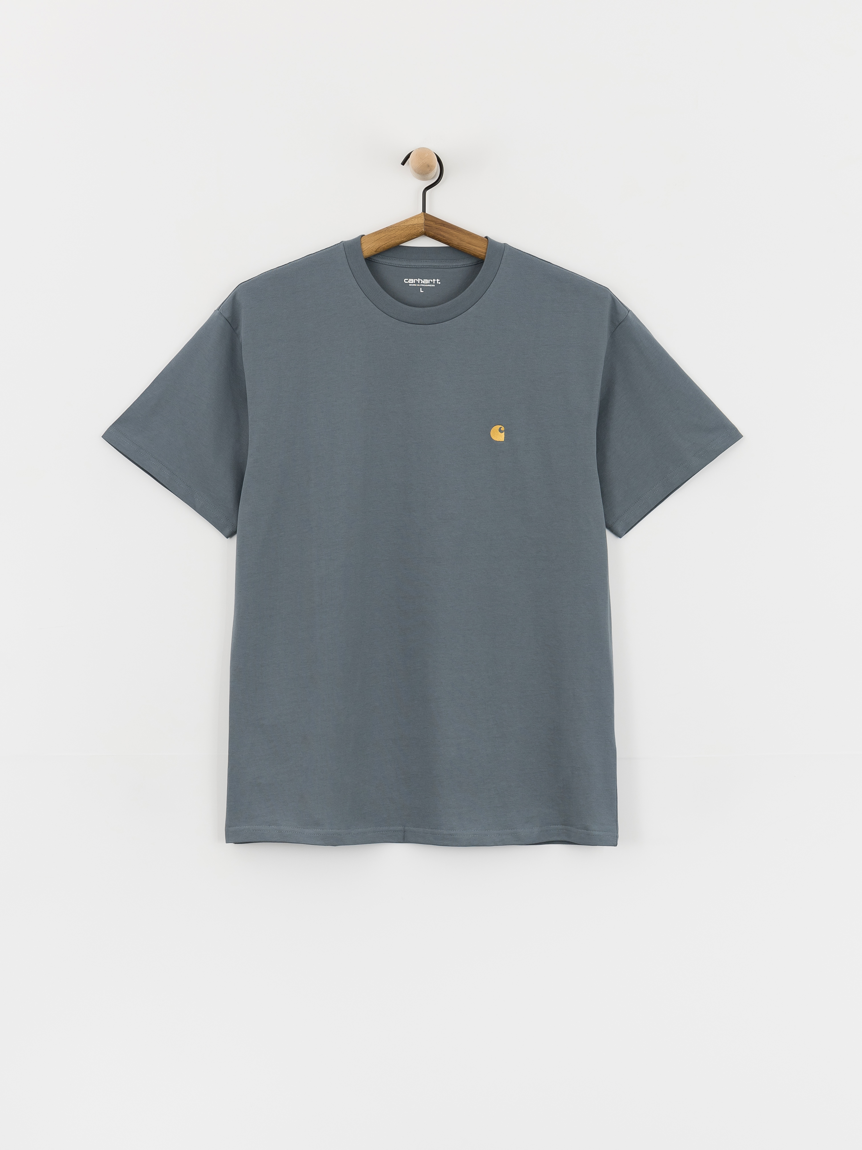 Тениска Carhartt WIP Chase (cozy blue/gold)