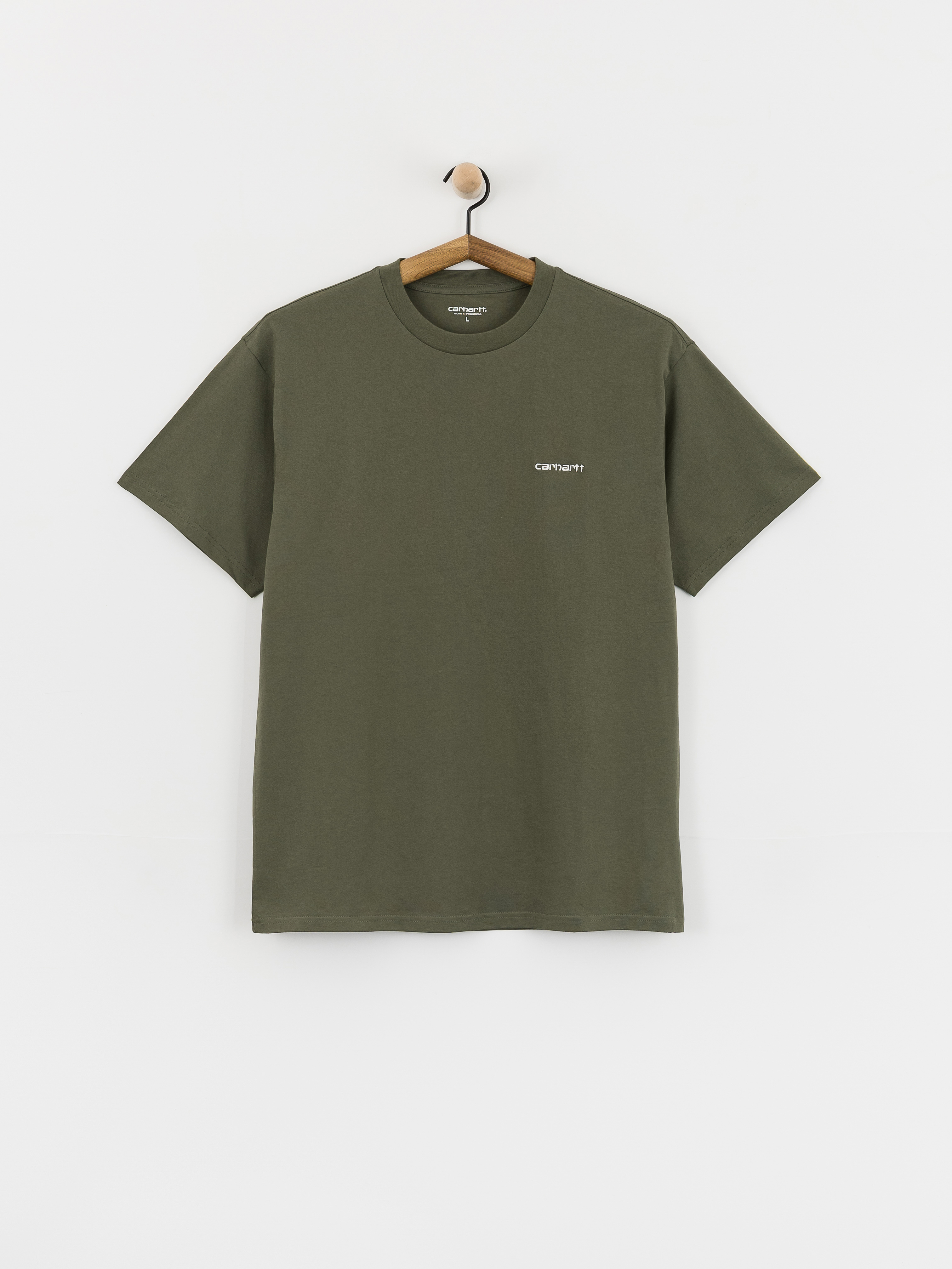 Тениска Carhartt WIP Script Embroidery (leaf/white)
