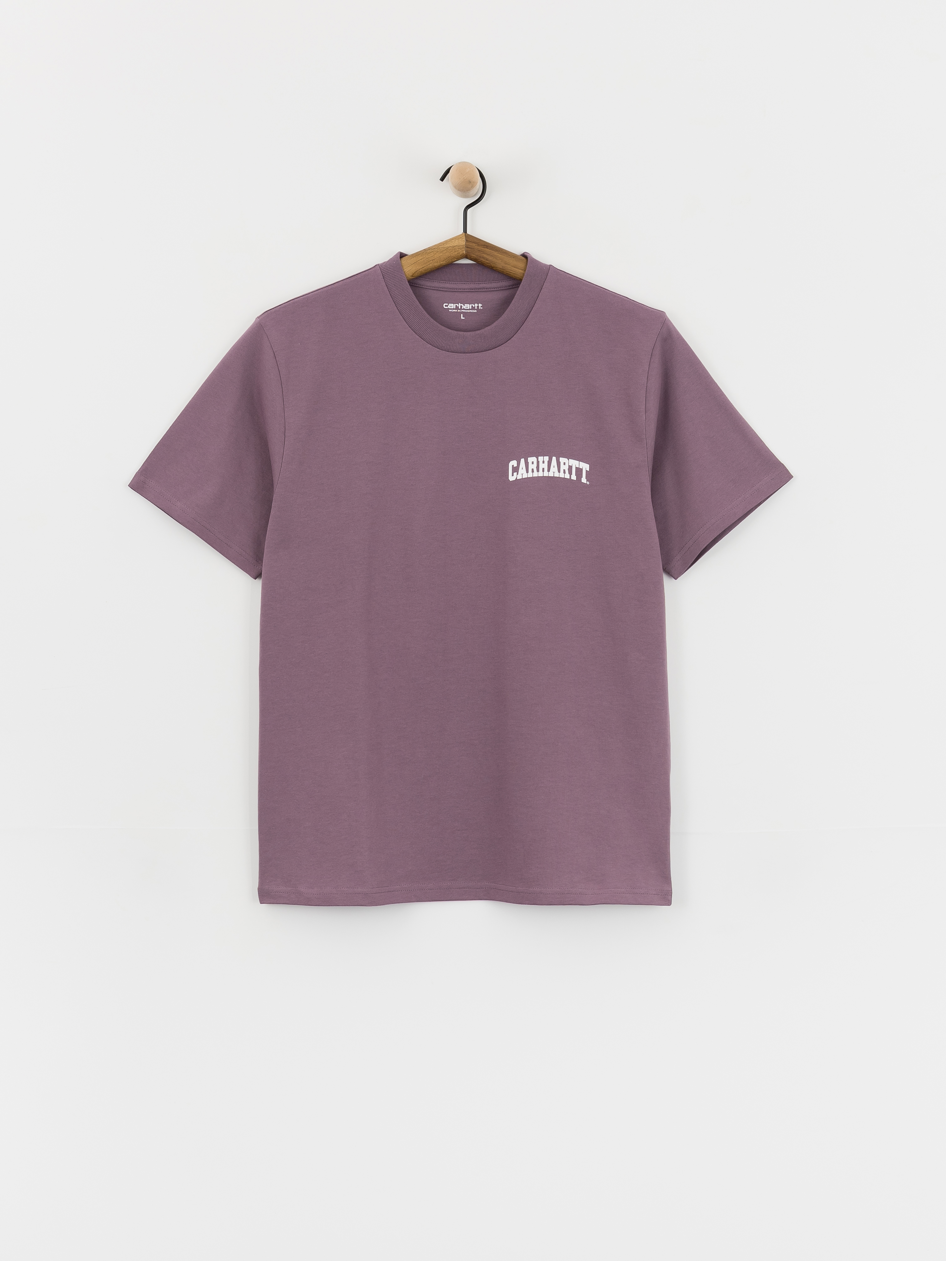 Тениска Carhartt WIP University Script (phlox/white)