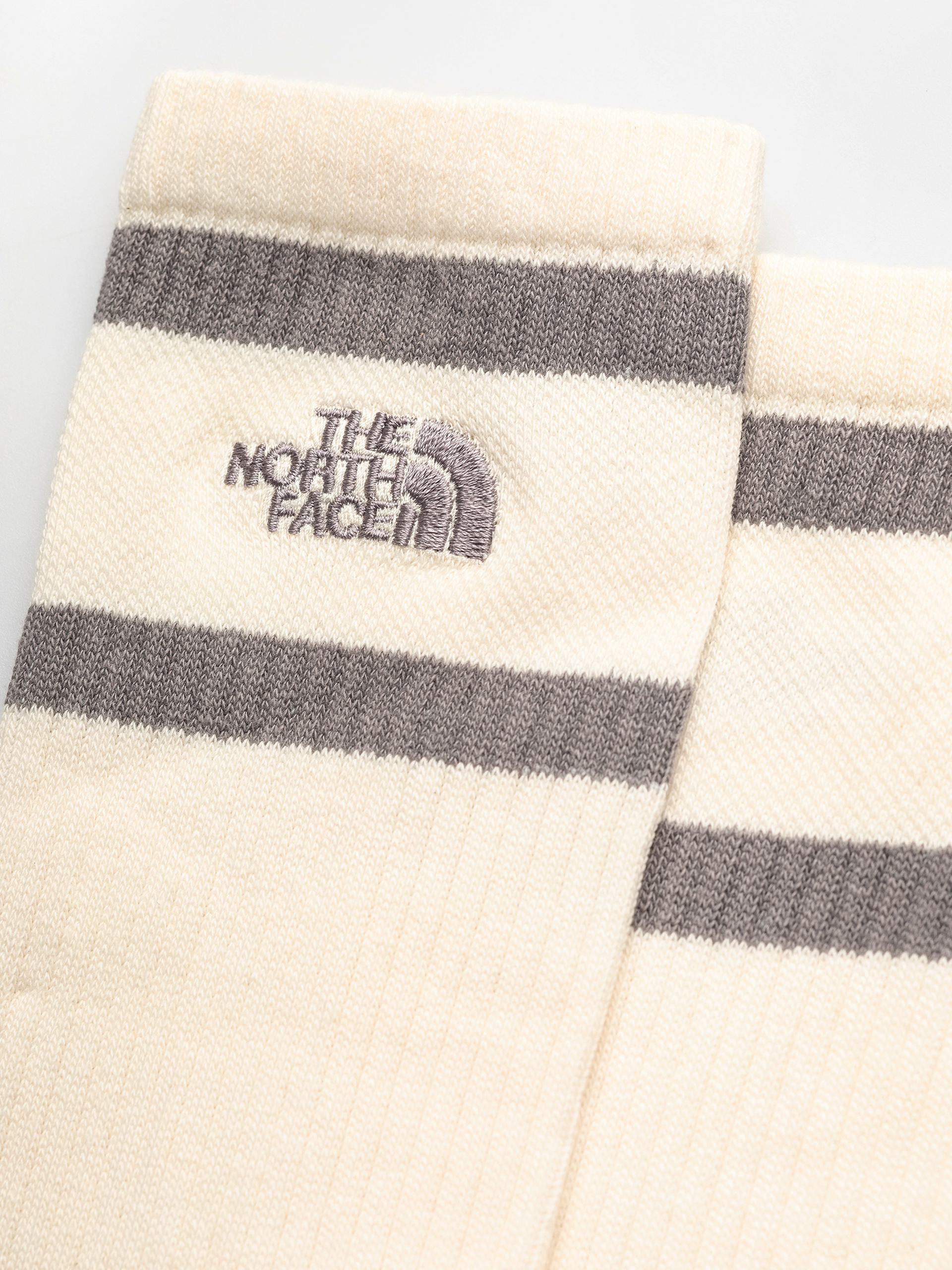 Чорапи The North Face Everyday Crew Heritage Stripe 2P (raw undyed)