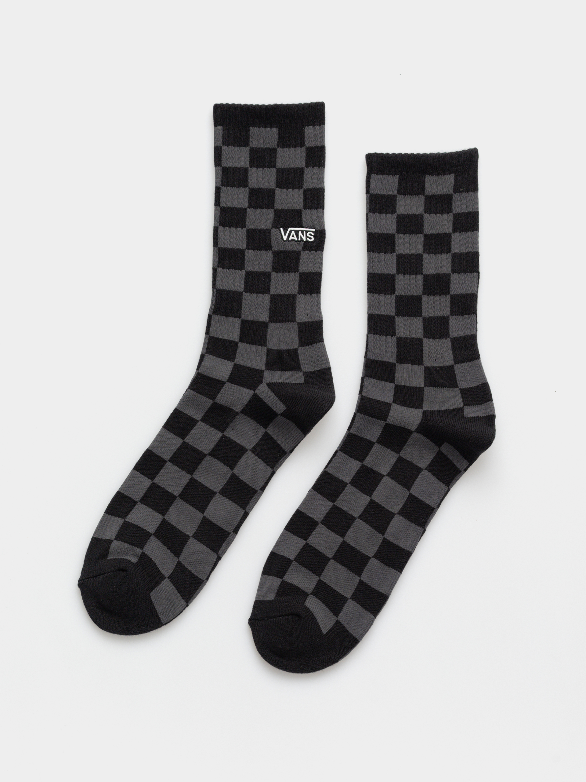 Чорапи Vans Checkerboard Crew (black/charcoal)