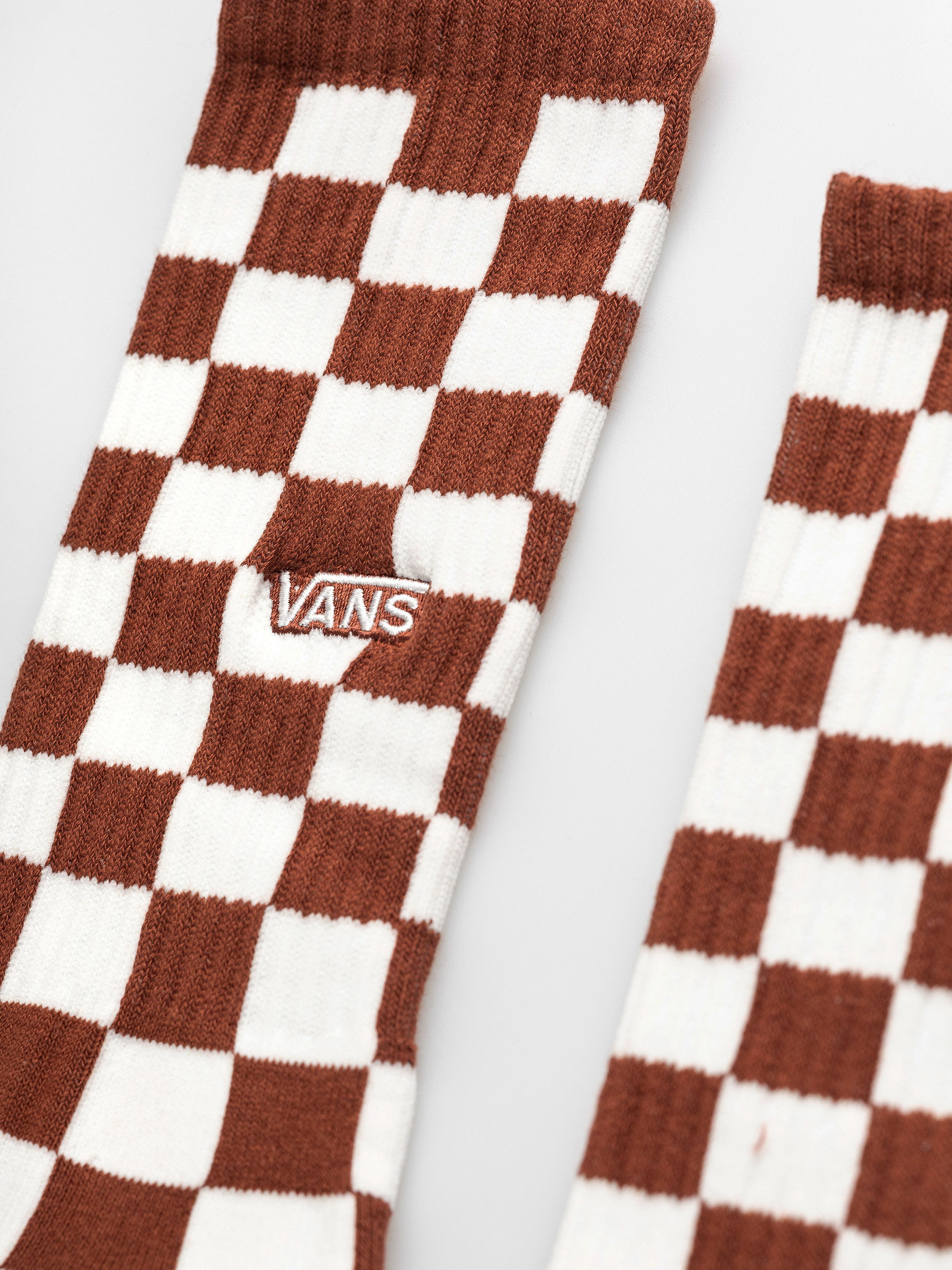 Чорапи Vans Checkerboard Crew (rust bronze)