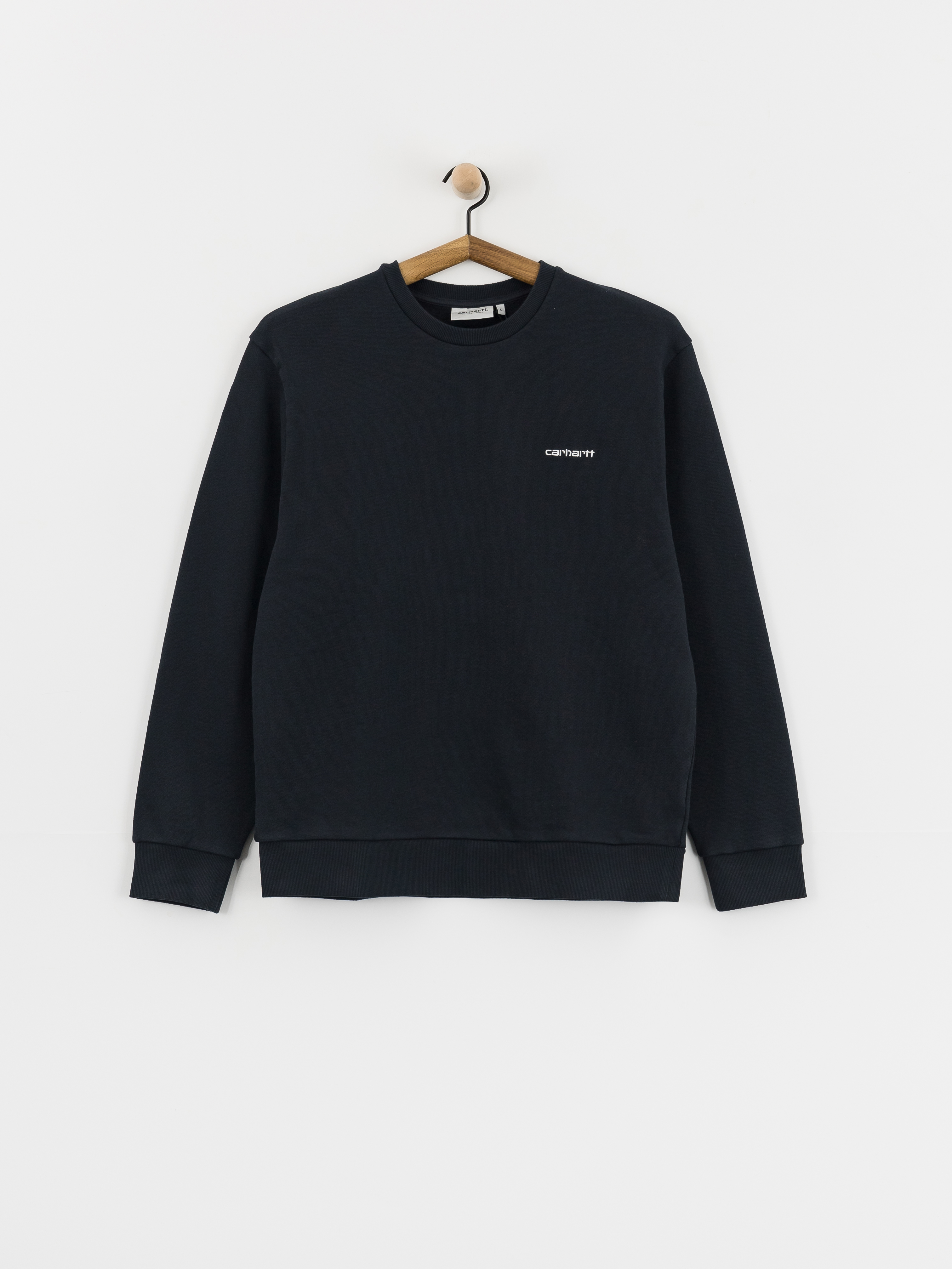 Суитшърт Carhartt WIP Script Embroidery (deep night/white)