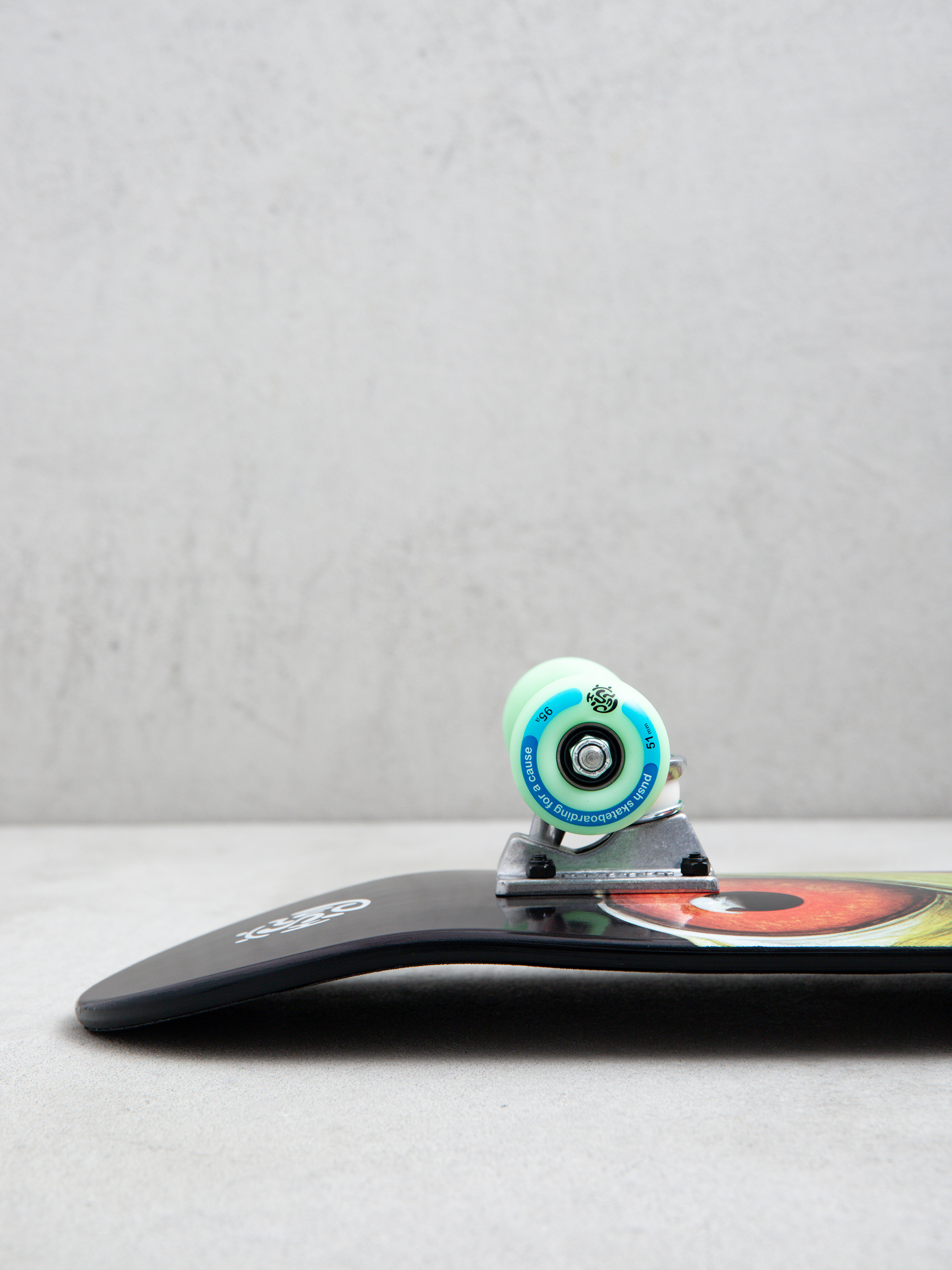 Скейтборд Push Gecko Eyes (green)