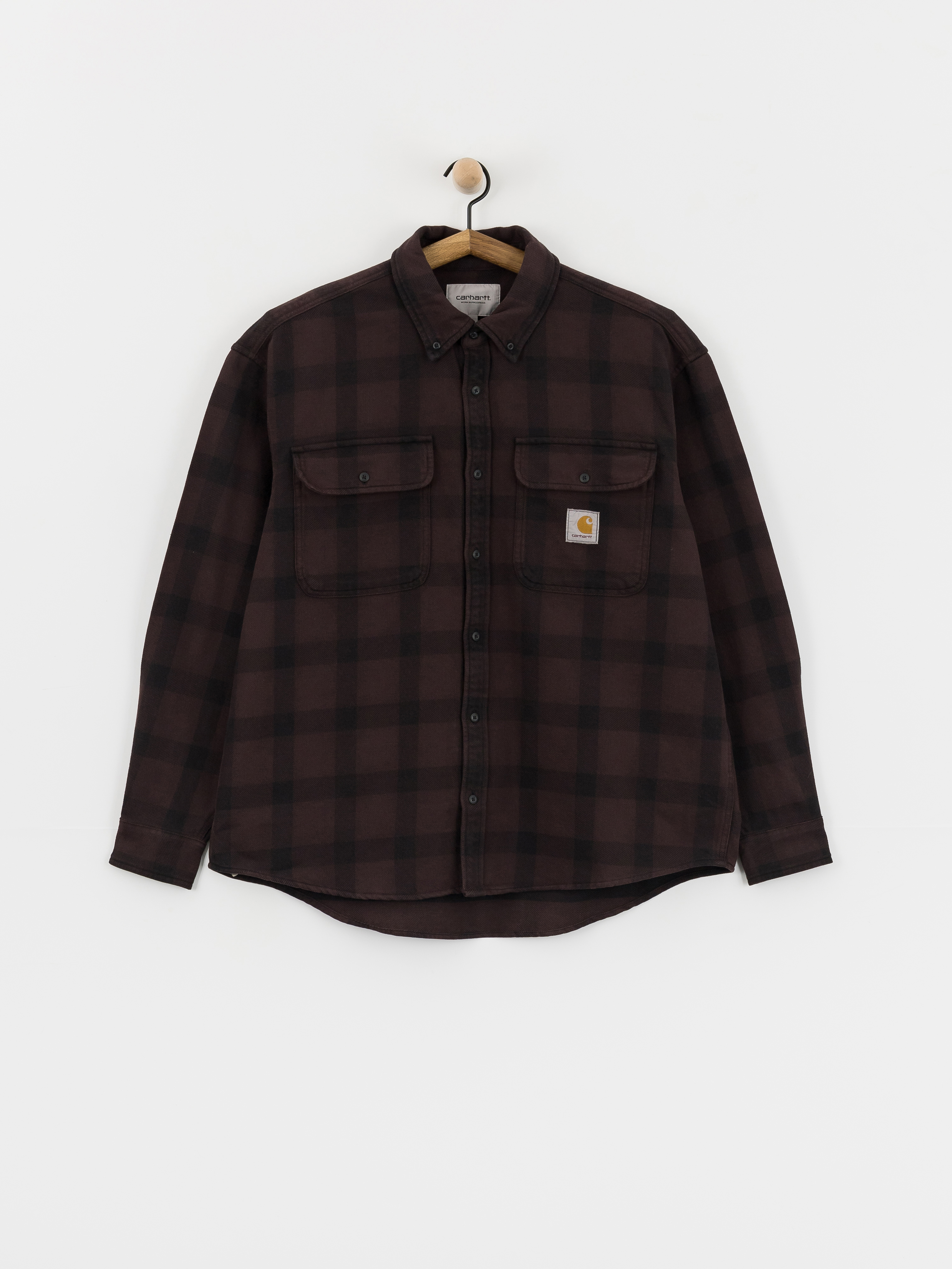 Риза Carhartt WIP Edmands (edmands check/natural/palisander)