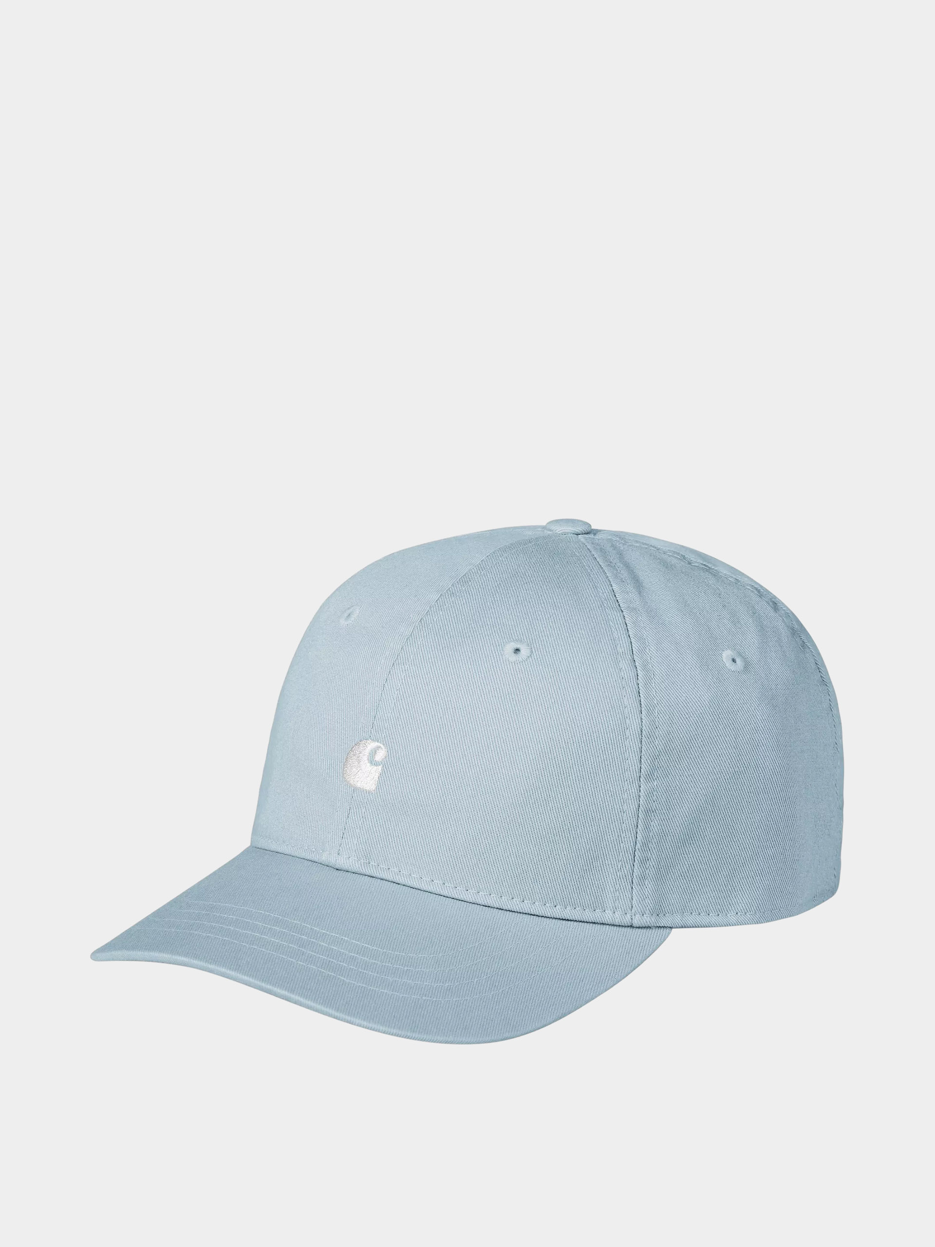 Шапка с козирка Carhartt WIP Madison Logo (tourmaline/white)