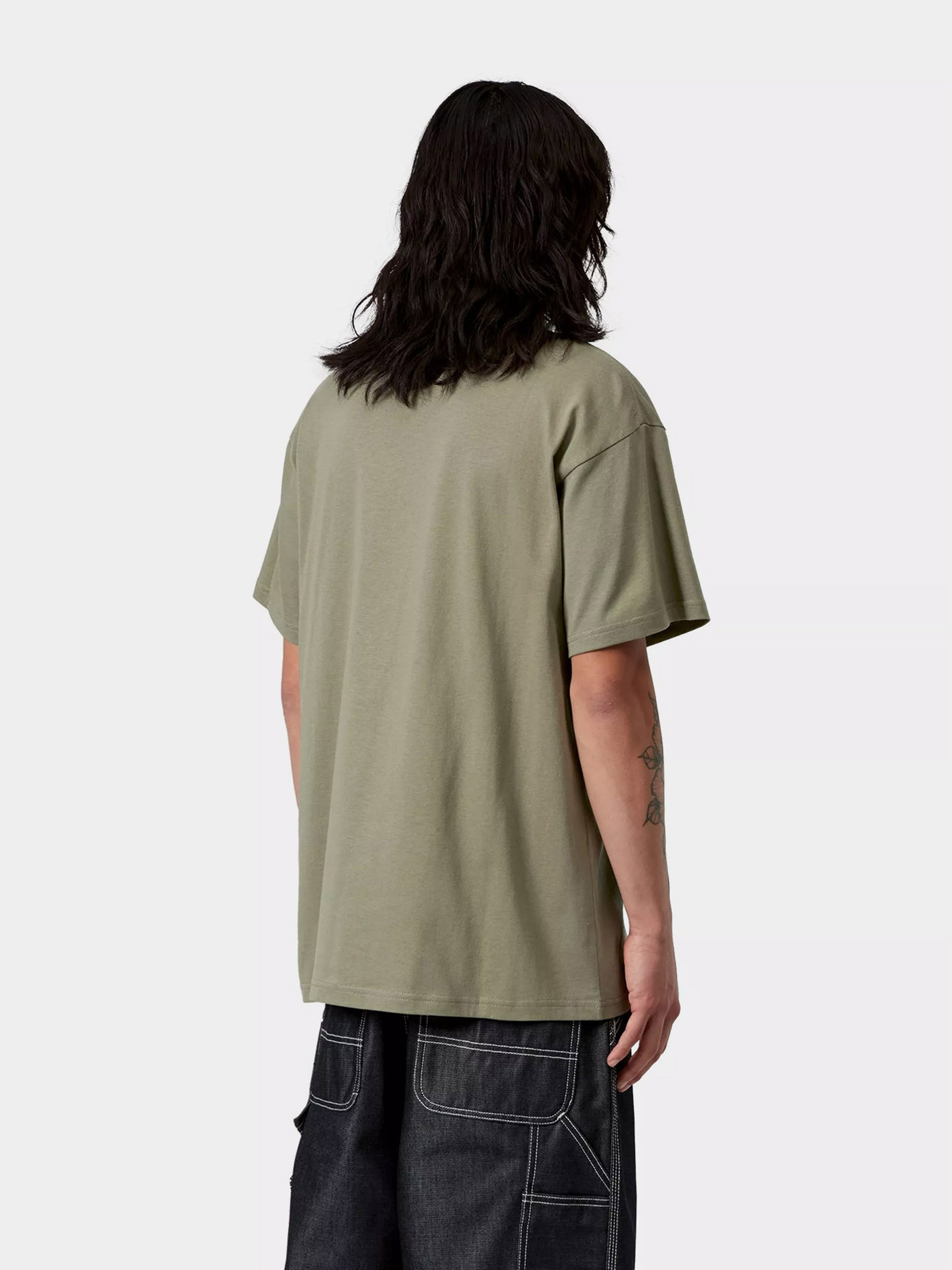Тениска Carhartt WIP Barbwire C (dollar green)