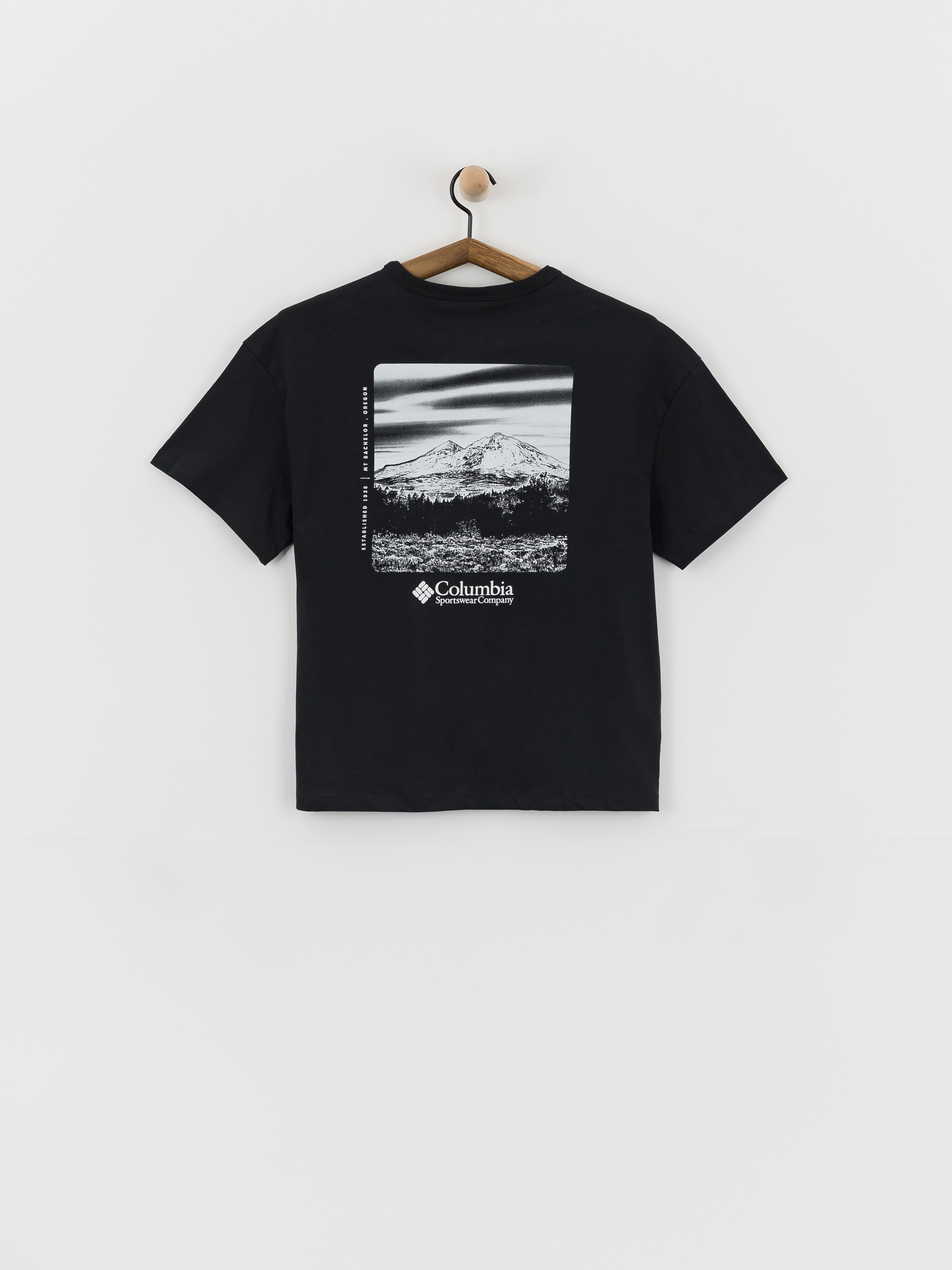 Тениска Columbia CSC Heavyweight Graphic Wmn (black/hoodscape)