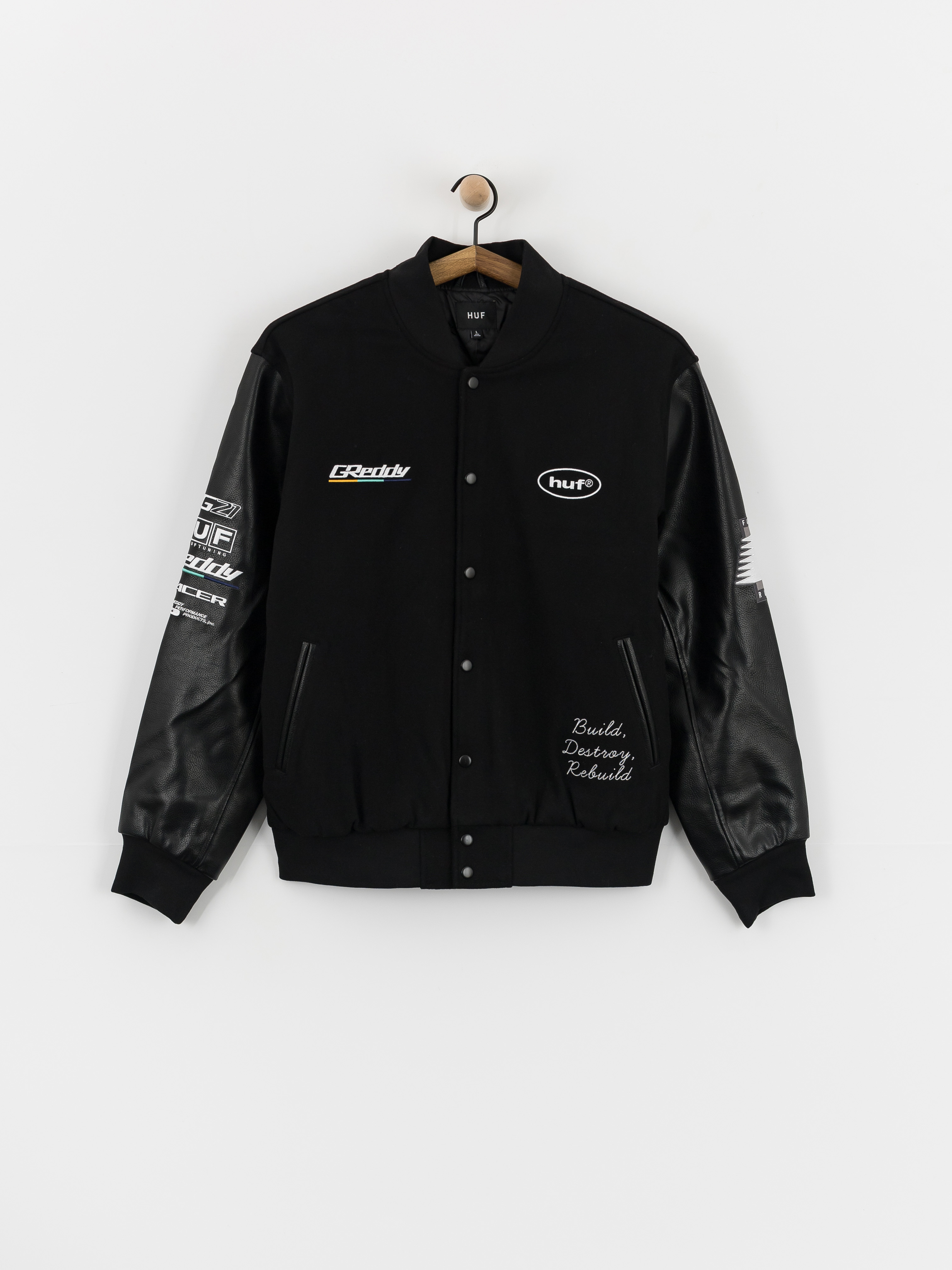Яке HUF X Greddy Varsity (black)