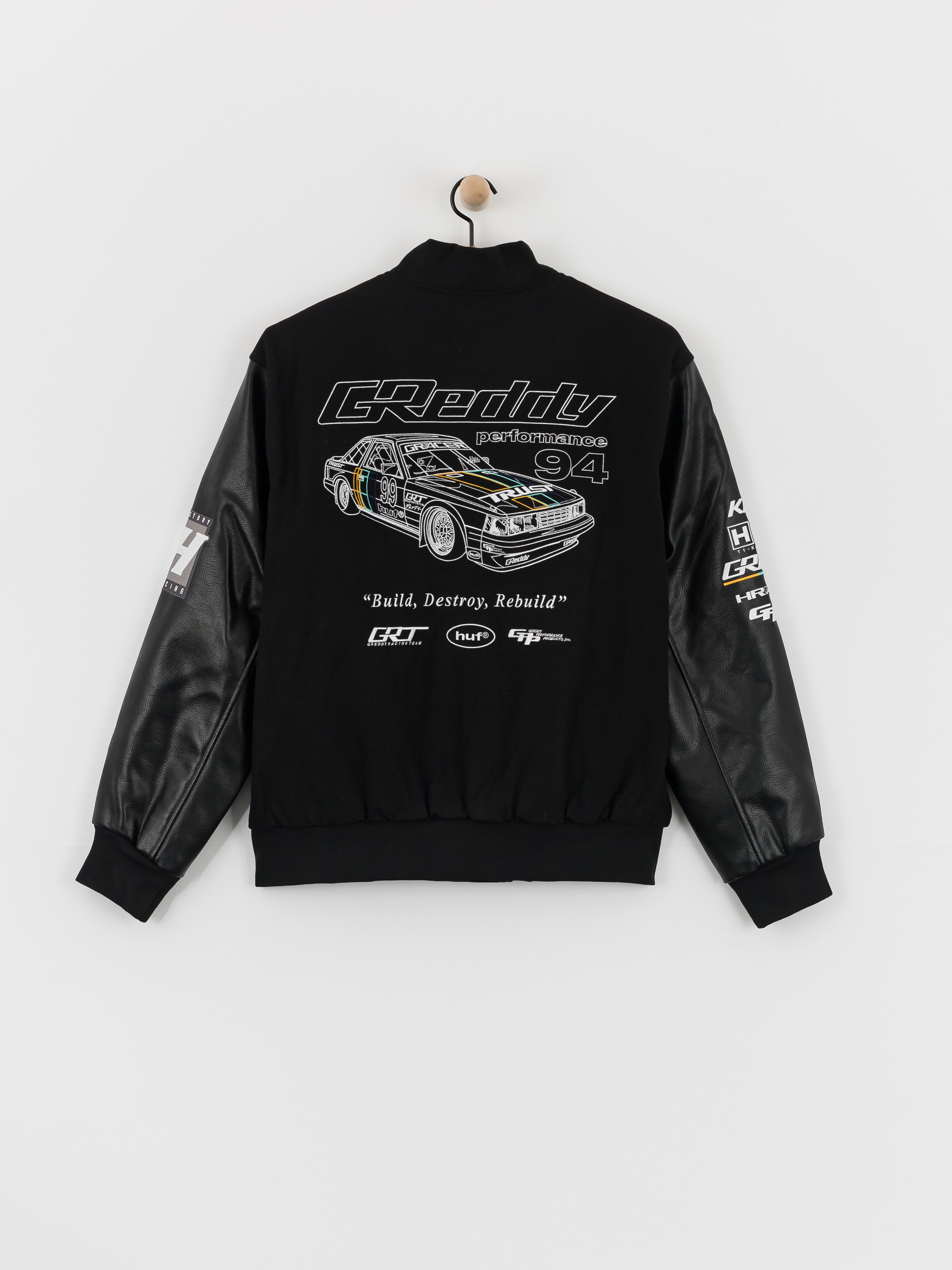 Яке HUF X Greddy Varsity (black)