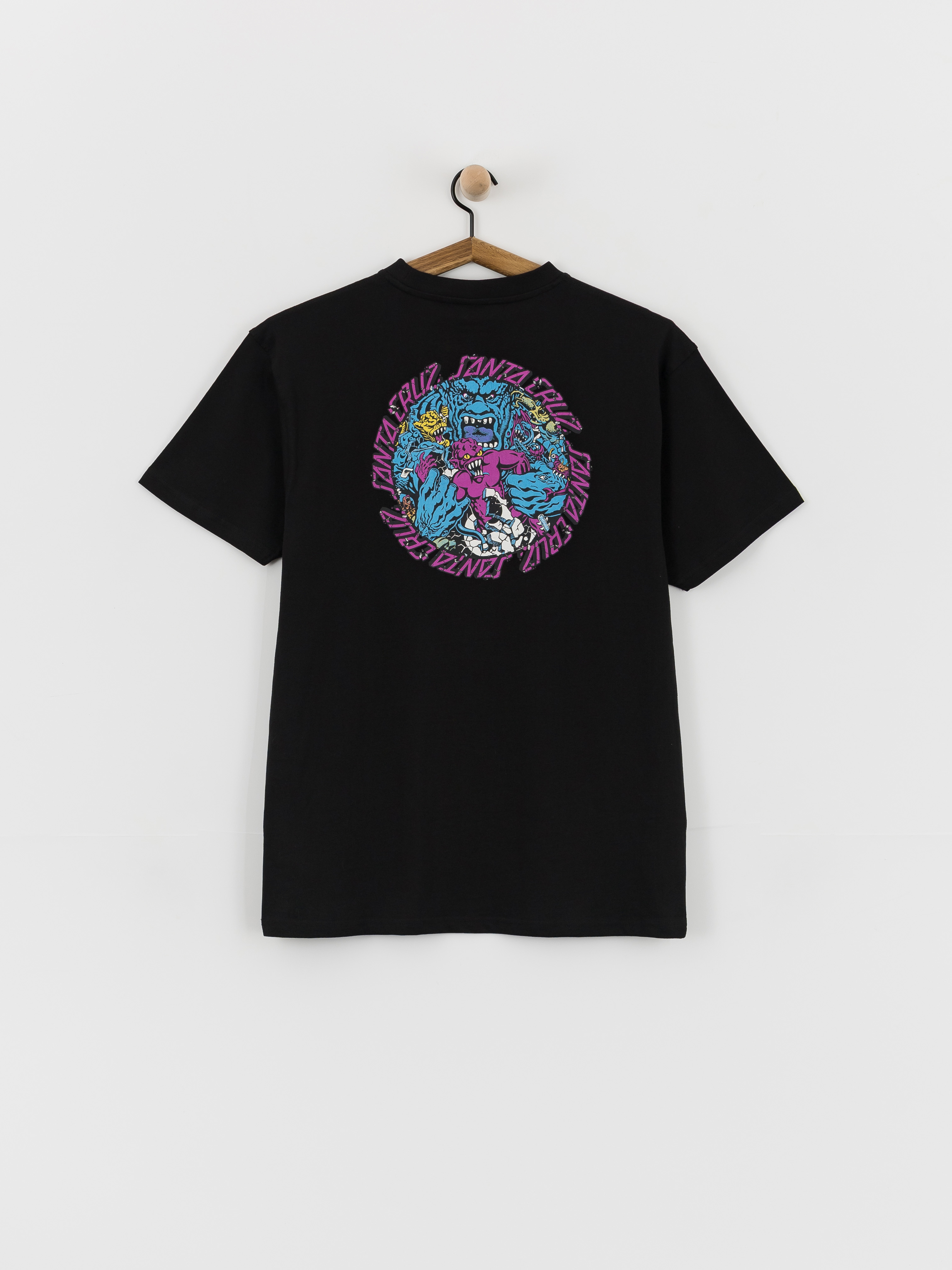 Тениска Santa Cruz Roskopp Monster Strip (black)