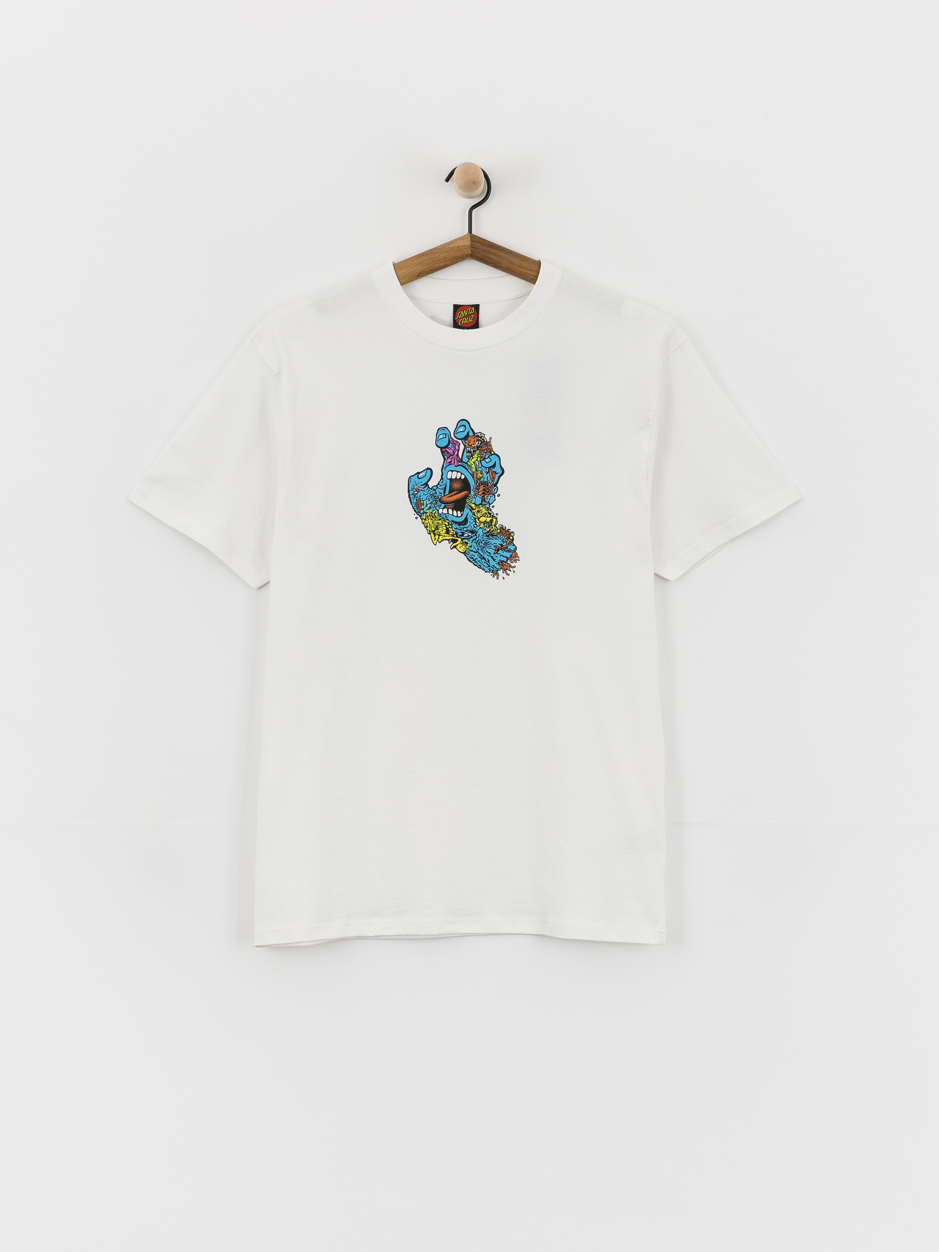 Тениска Santa Cruz Roskopp Screaming Five Frnt (white)