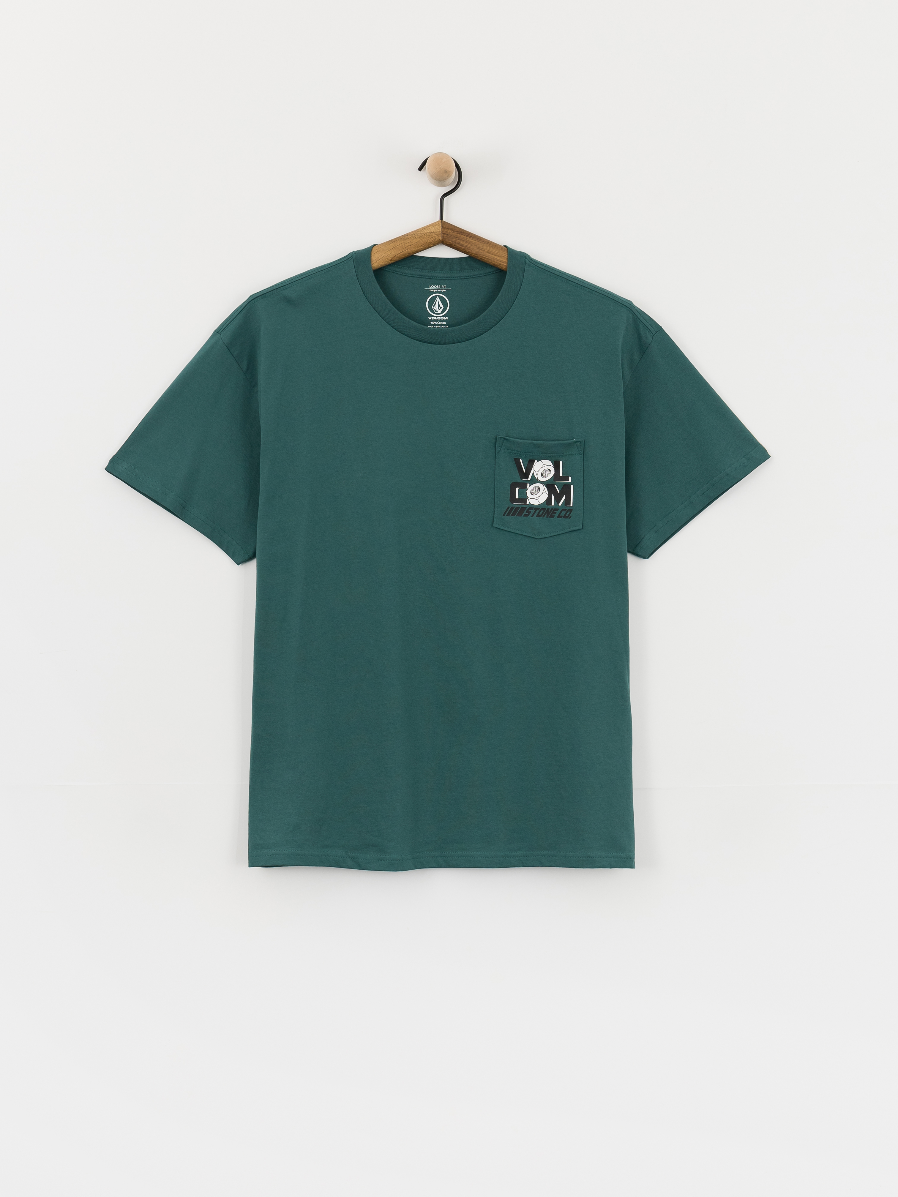 Тениска Volcom Parted Out Pocket (rifle green)