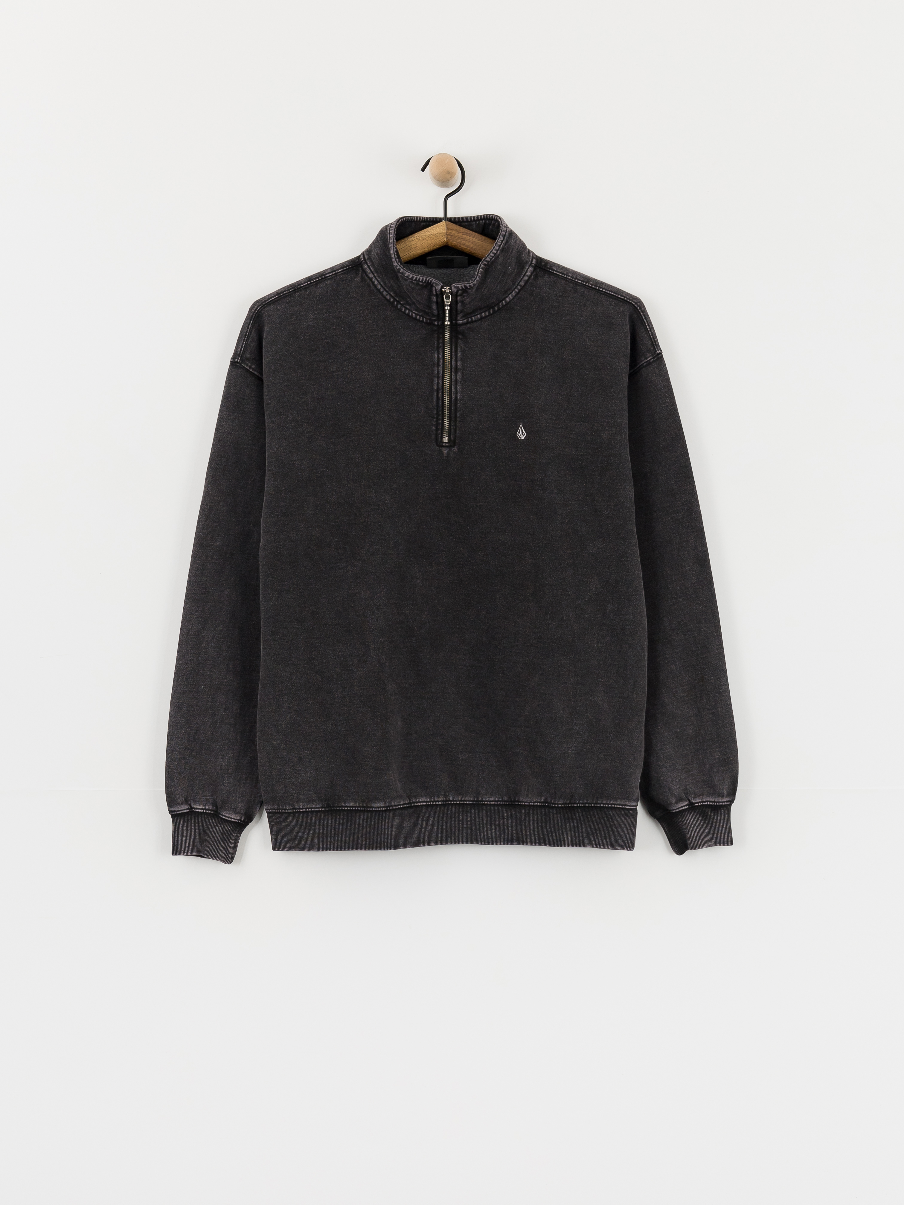 Суитшърт Volcom Single Stone Quarter ZIP (light acid black)