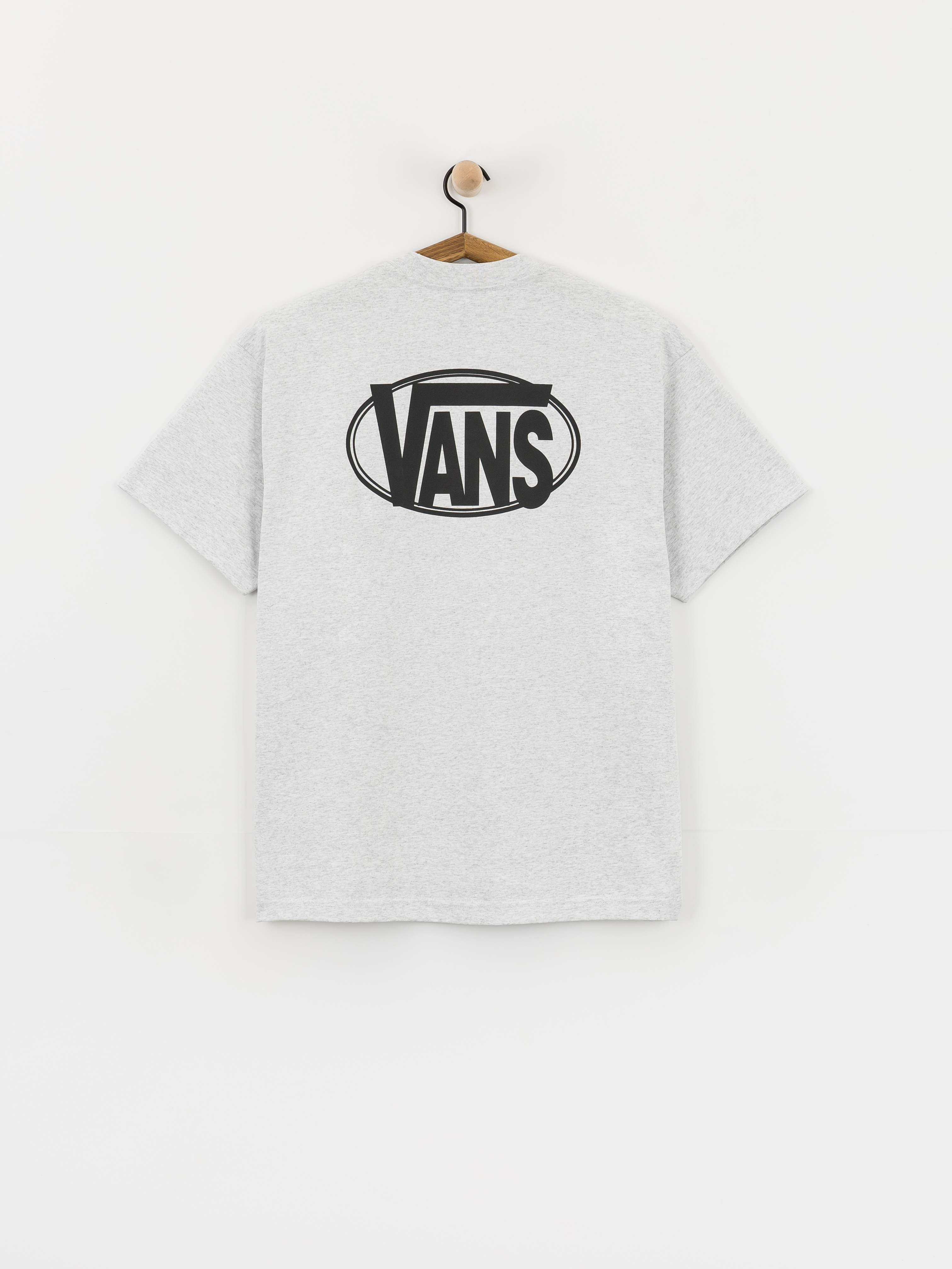 Тениска Vans Oval Logo Loose (light grey heat)