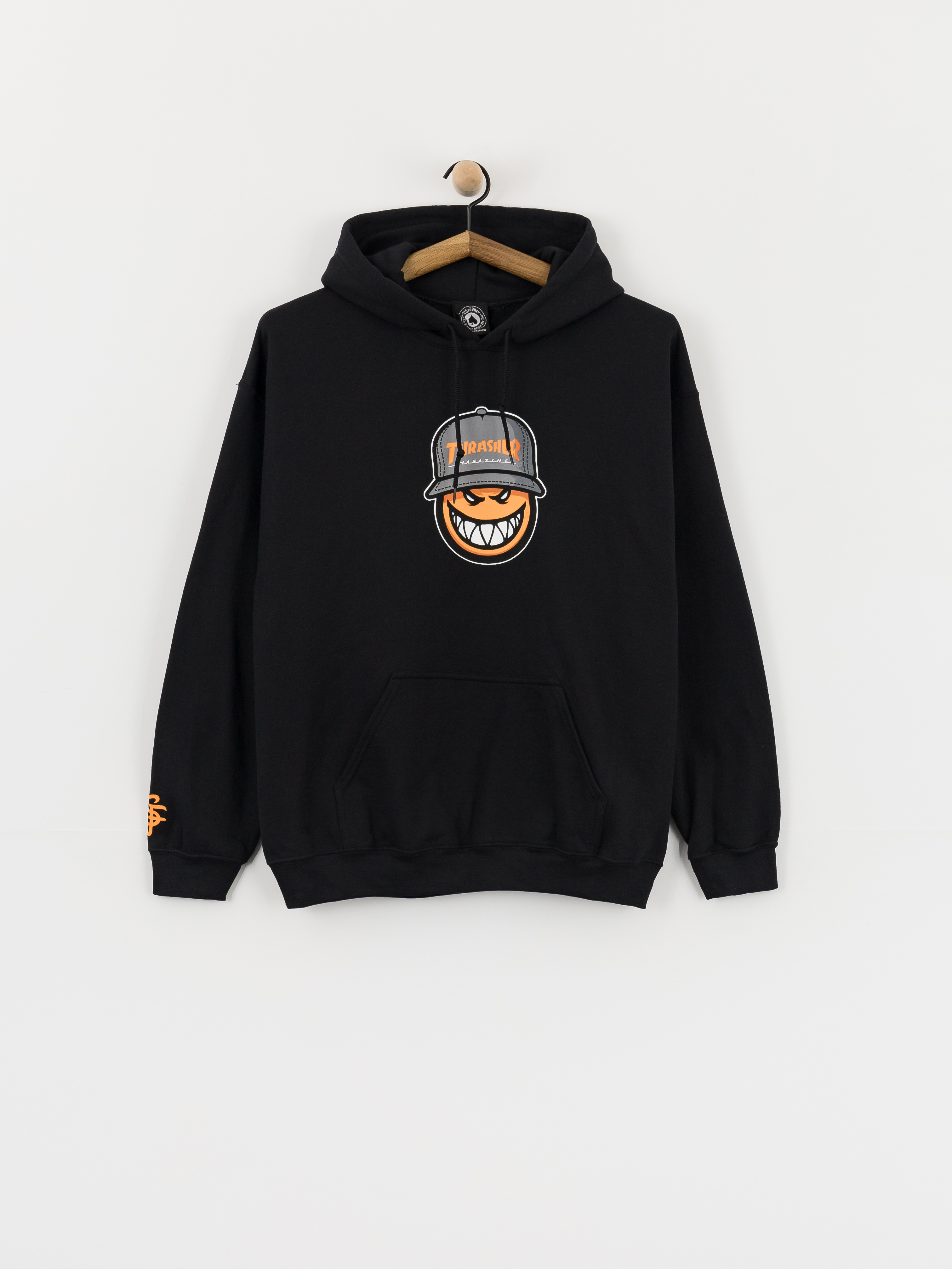 Суитшърт с качулка Thrasher x Spitfire Sf Loc HD (black)