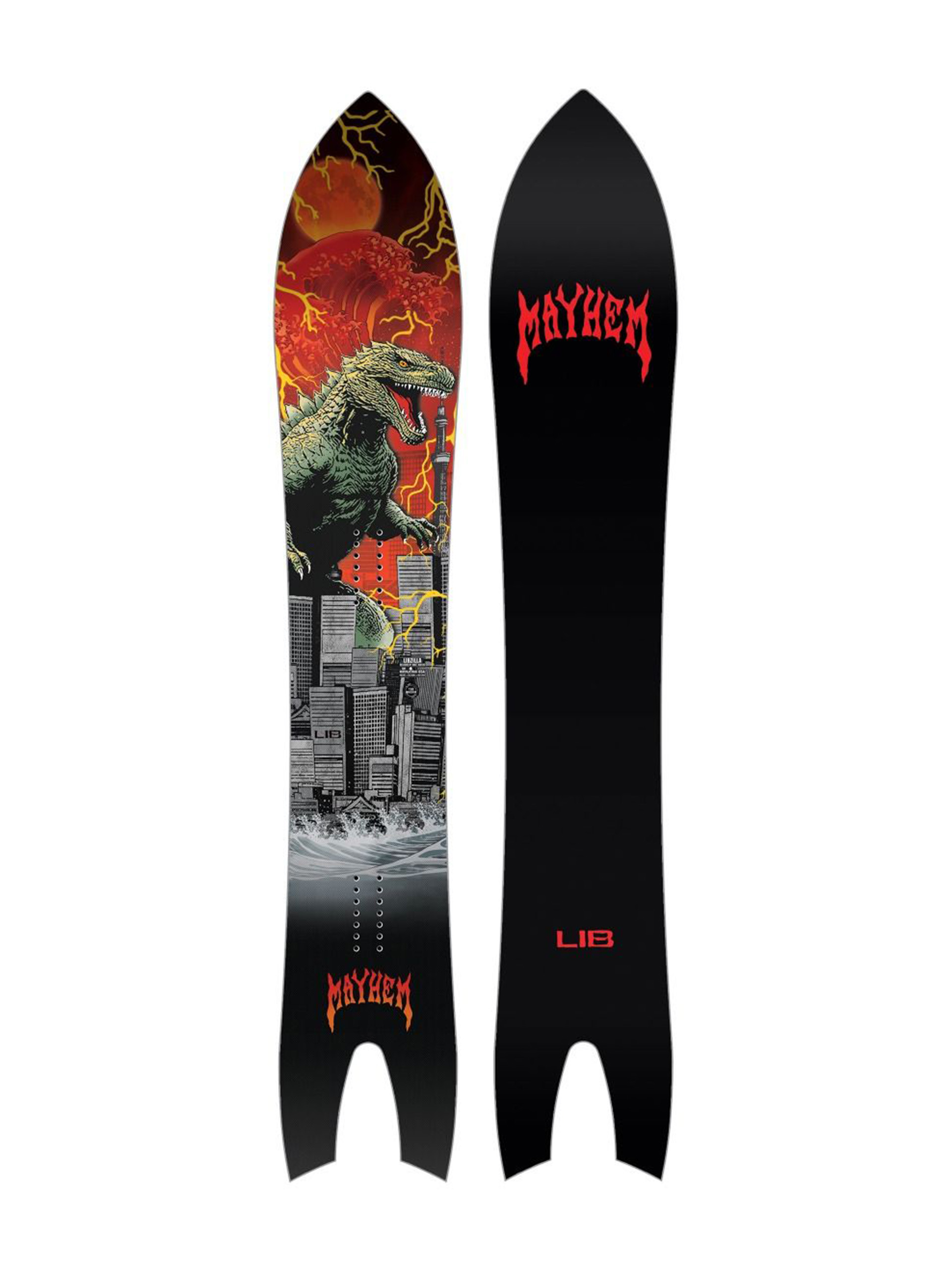 Мъжки Сноуборд Lib Tech Mayhem Libzilla (black/red)