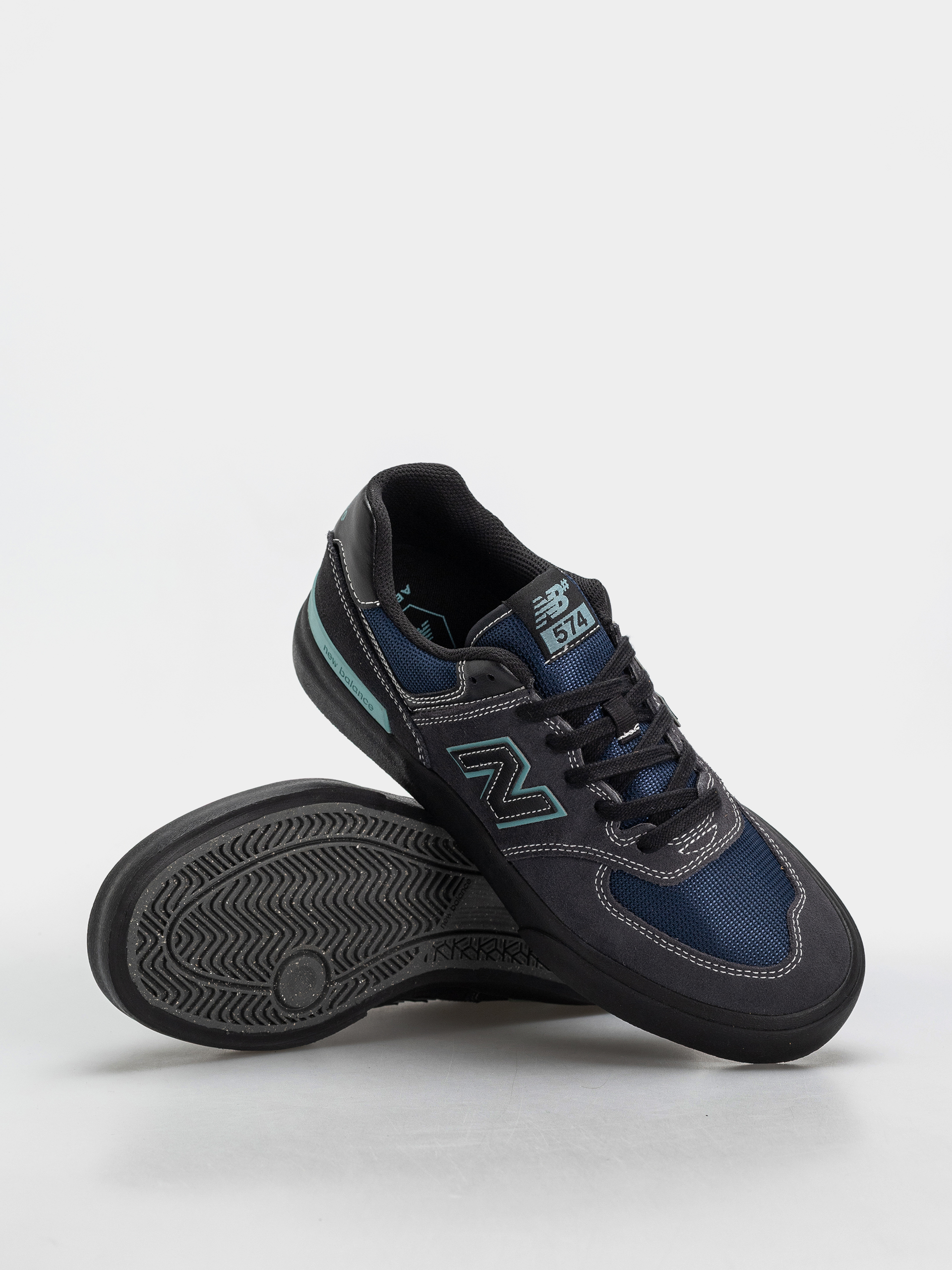 Обувки New Balance 574 (faded black/faded teal)