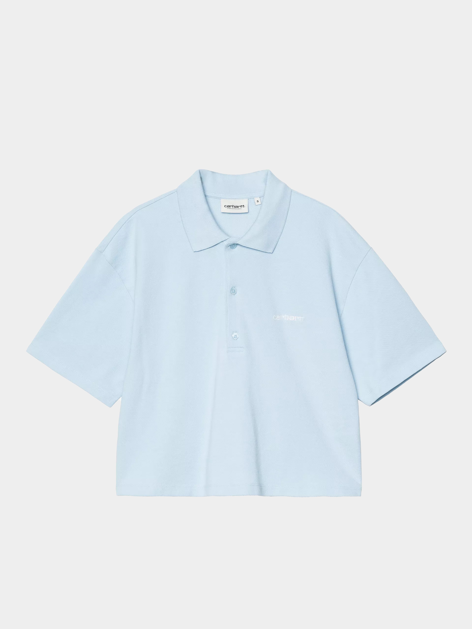 u0422u0435u043du0438u0441u043au0430 Carhartt WIP Script Polo Wmn (icaria/white)