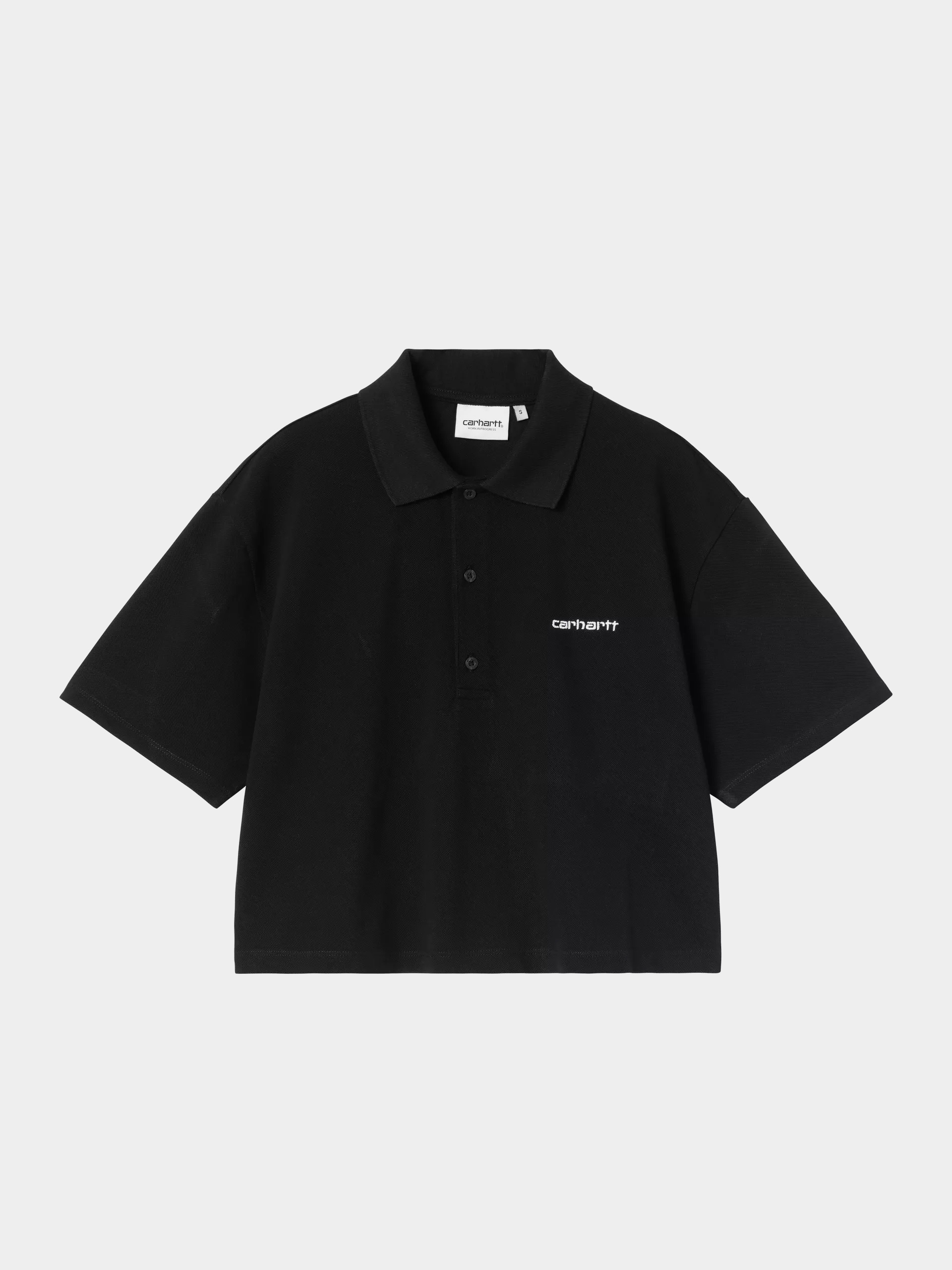 u0422u0435u043du0438u0441u043au0430 Carhartt WIP Script Polo Wmn (black/white)