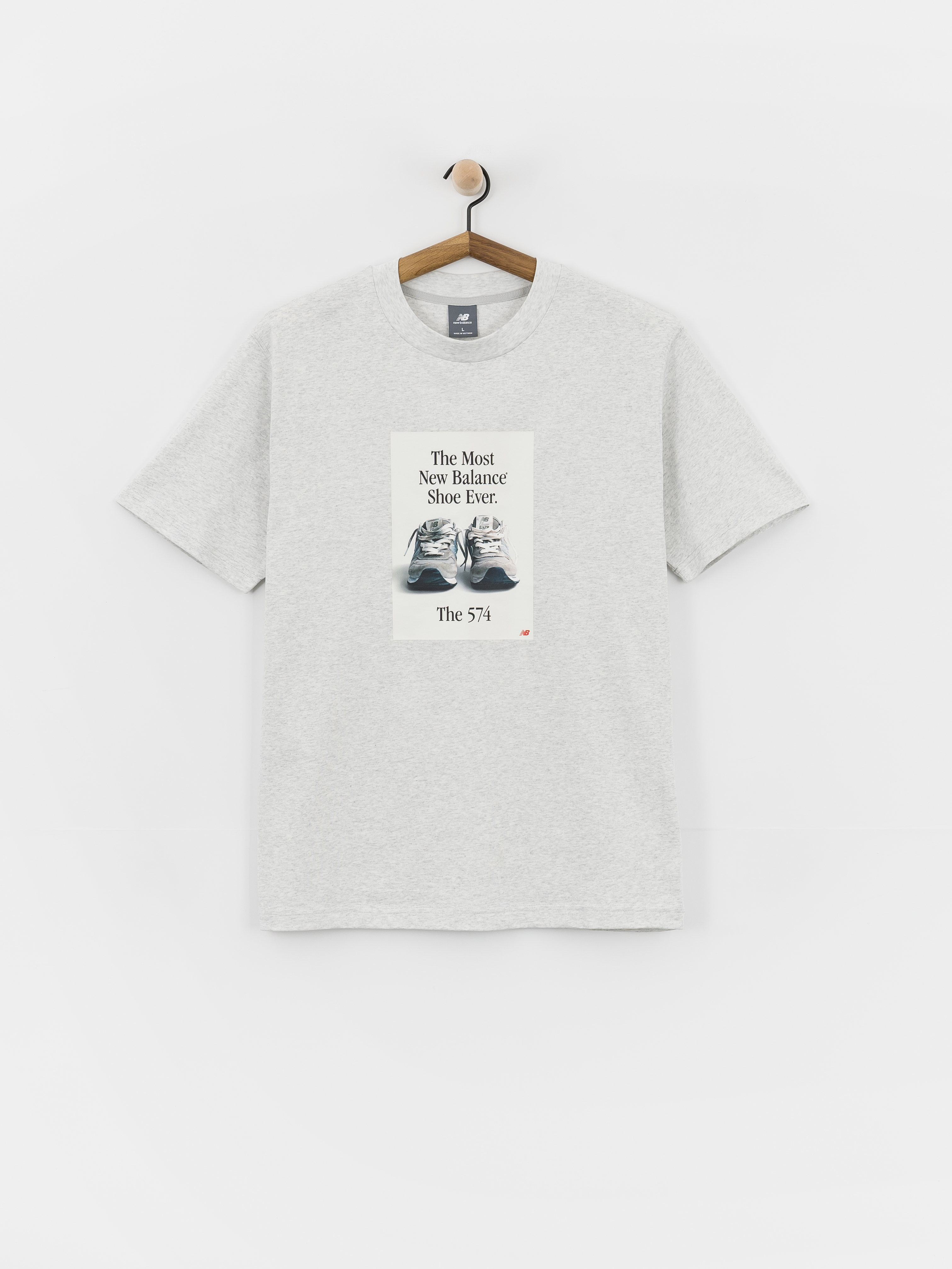 Тениска New Balance 574 Ad (ash heather)