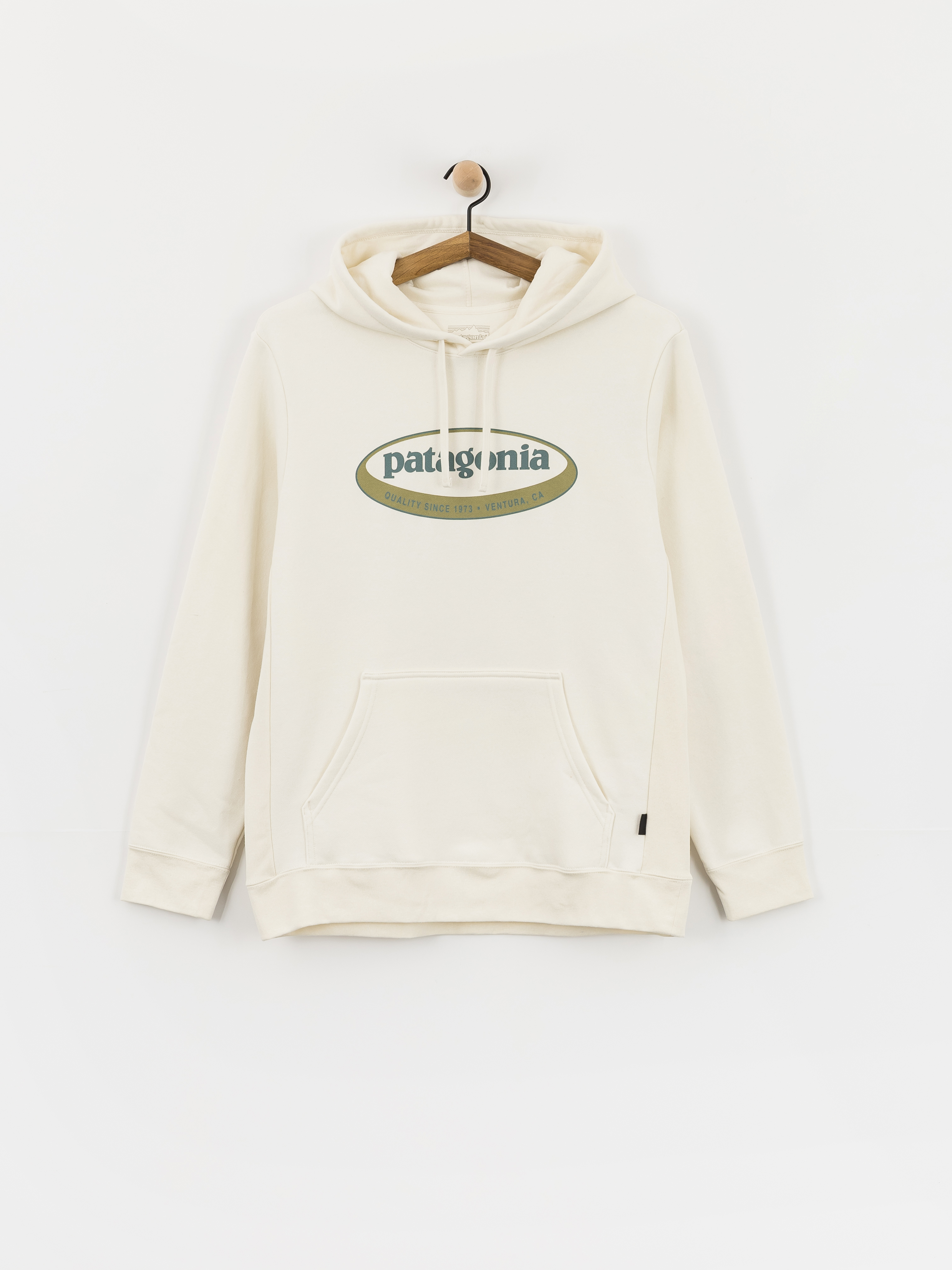 Суитшърт с качулка Patagonia 95 Oval Logo Uprisal HD (birch white)