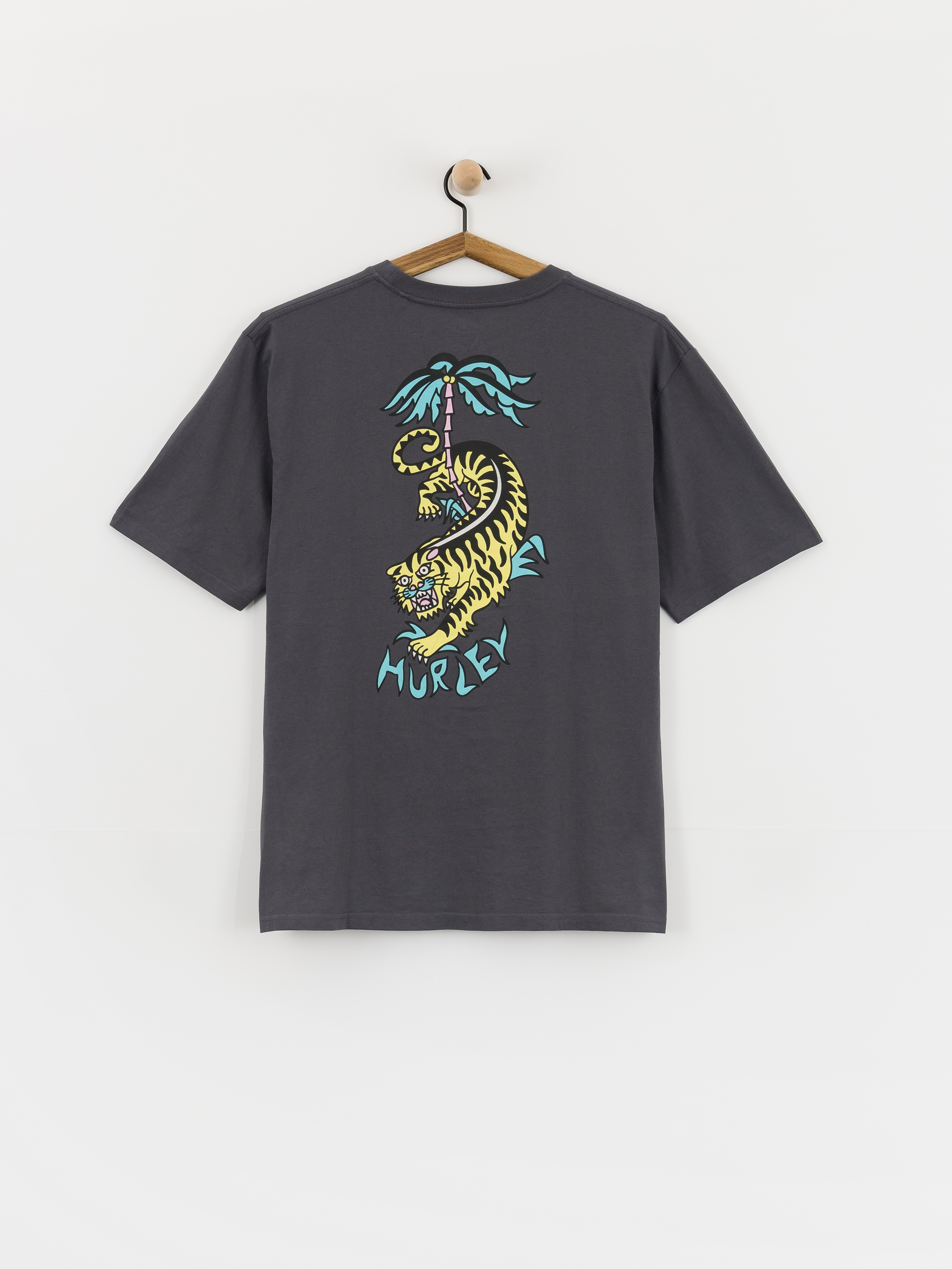 Тениска Hurley Etam Tiger (dark stone grey)