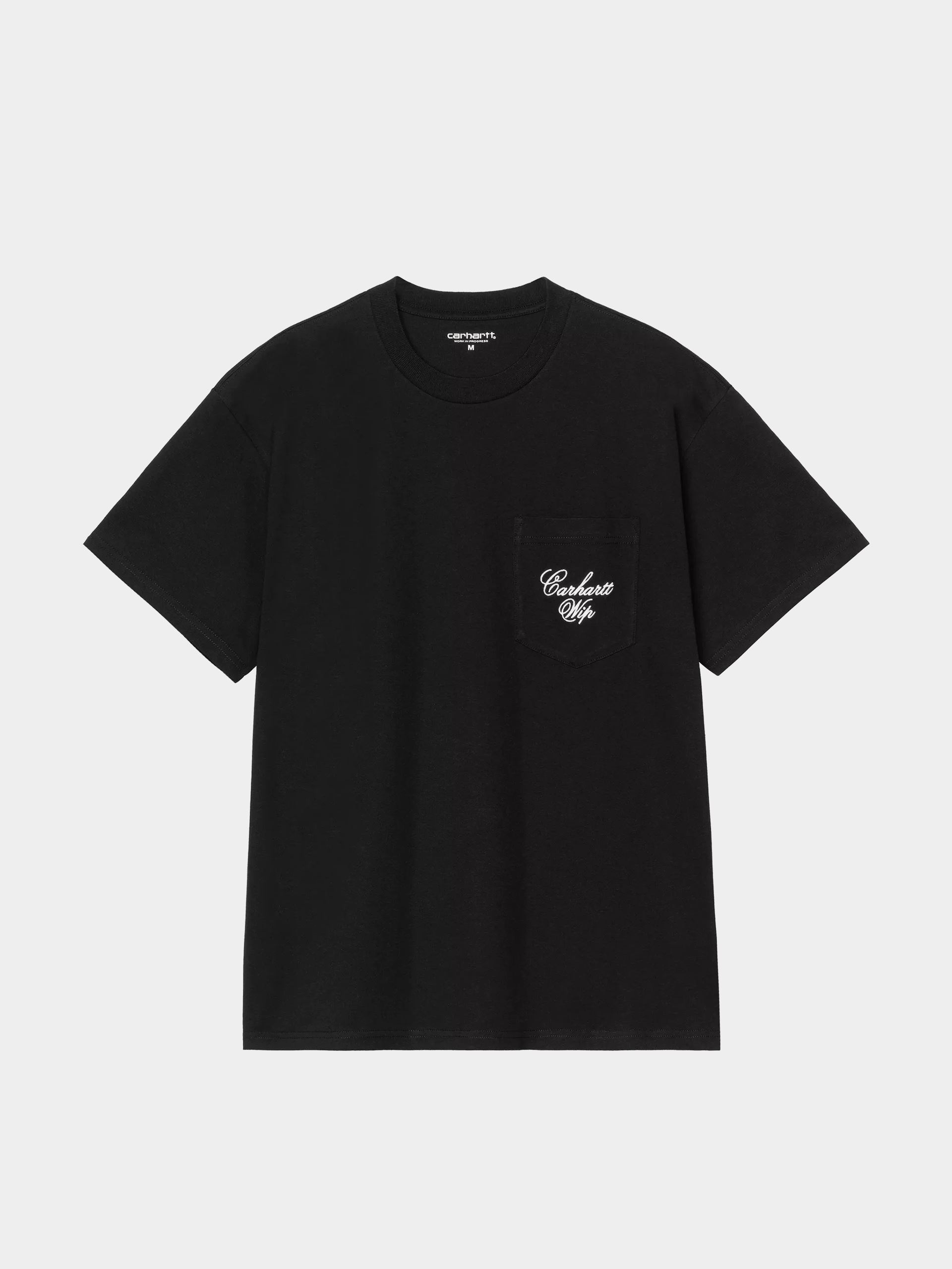 Тениска Carhartt WIP Longhand Pocket (black/white)