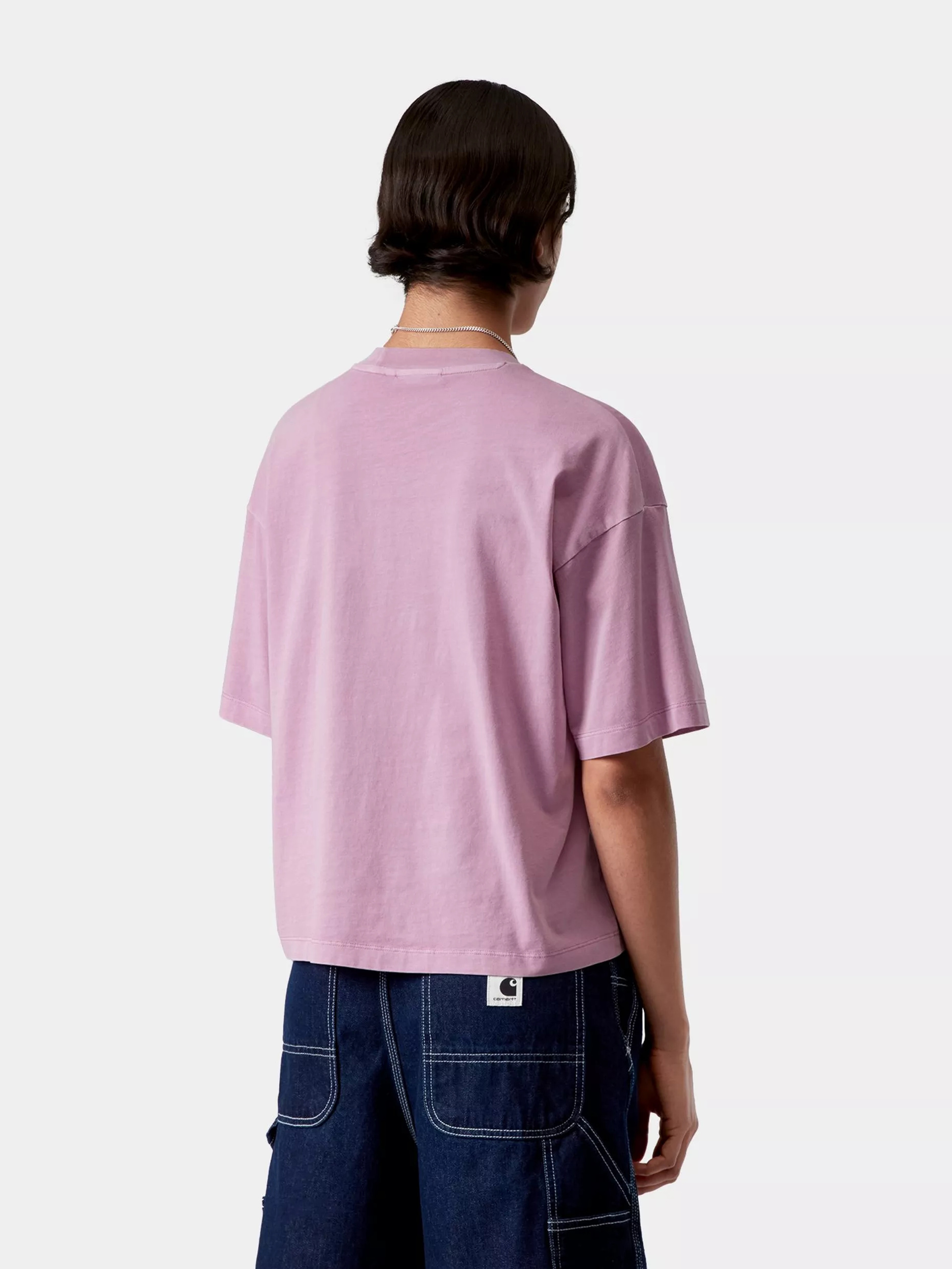 Тениска Carhartt WIP Nelson Wmn (gentle purple)