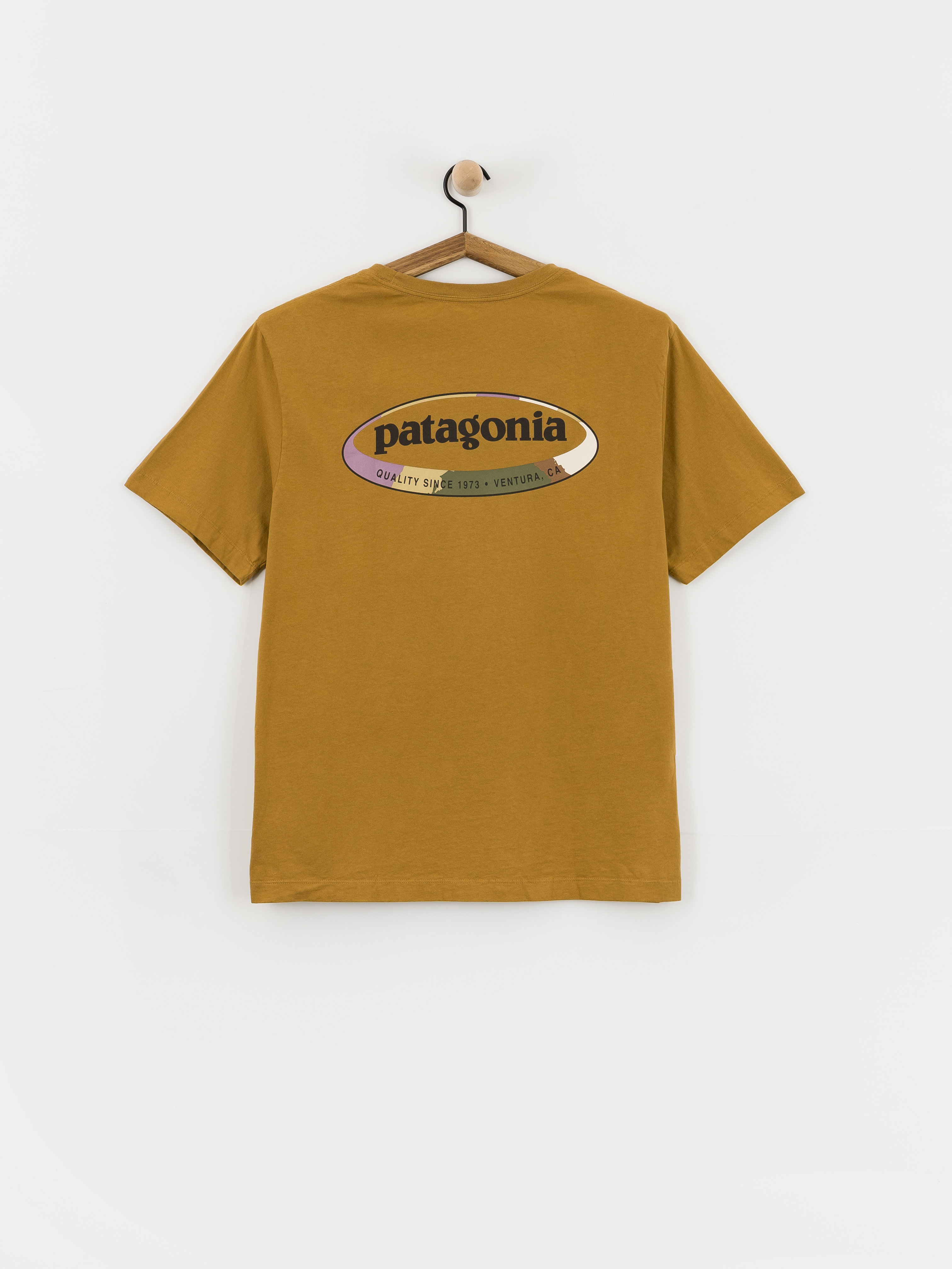 u0422u0435u043du0438u0441u043au0430 Patagonia 95 Oval Logo (bobcat brown/sunshine)