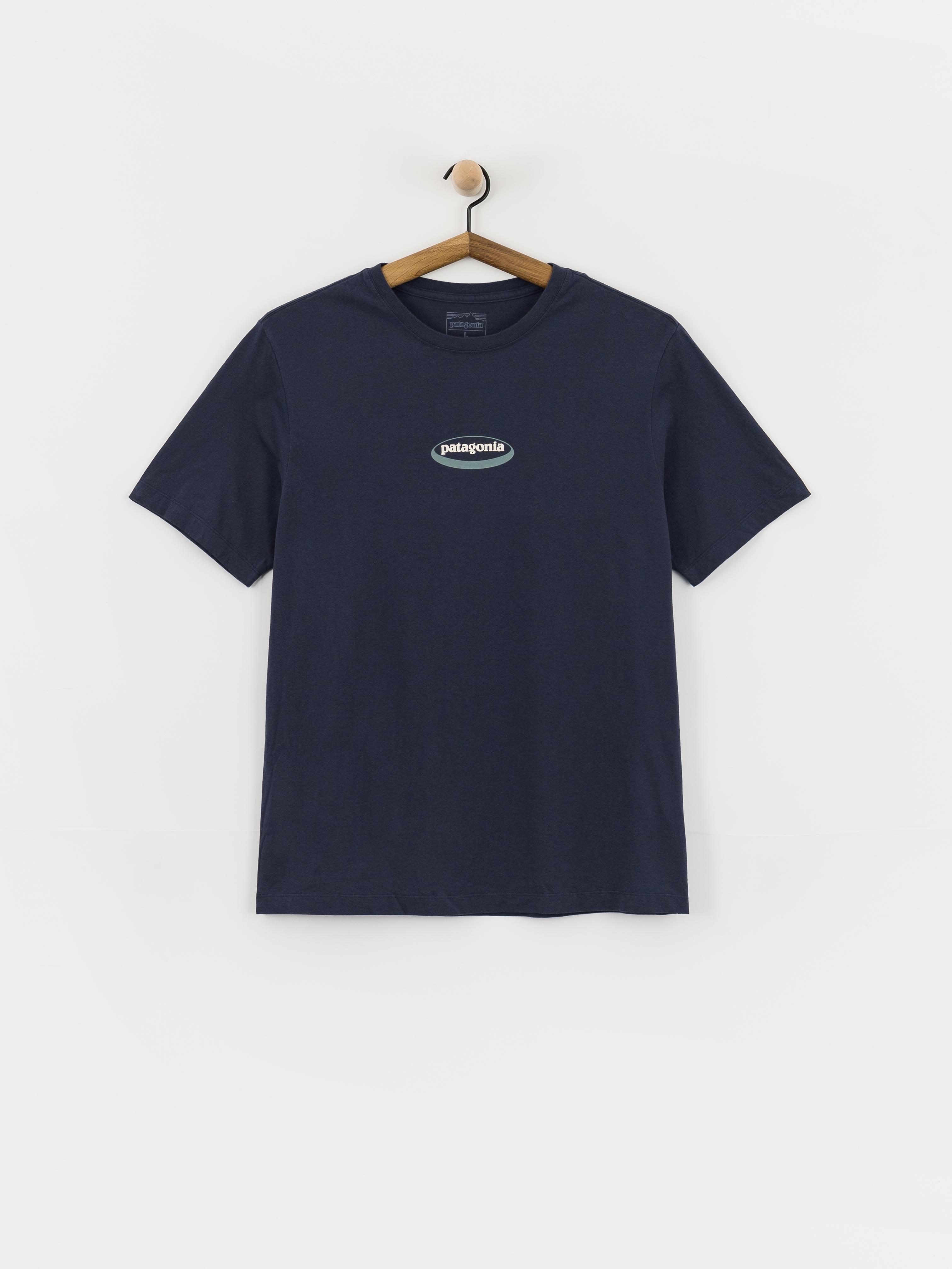 Тениска Patagonia 95 Oval Logo (new navy/kaleido)