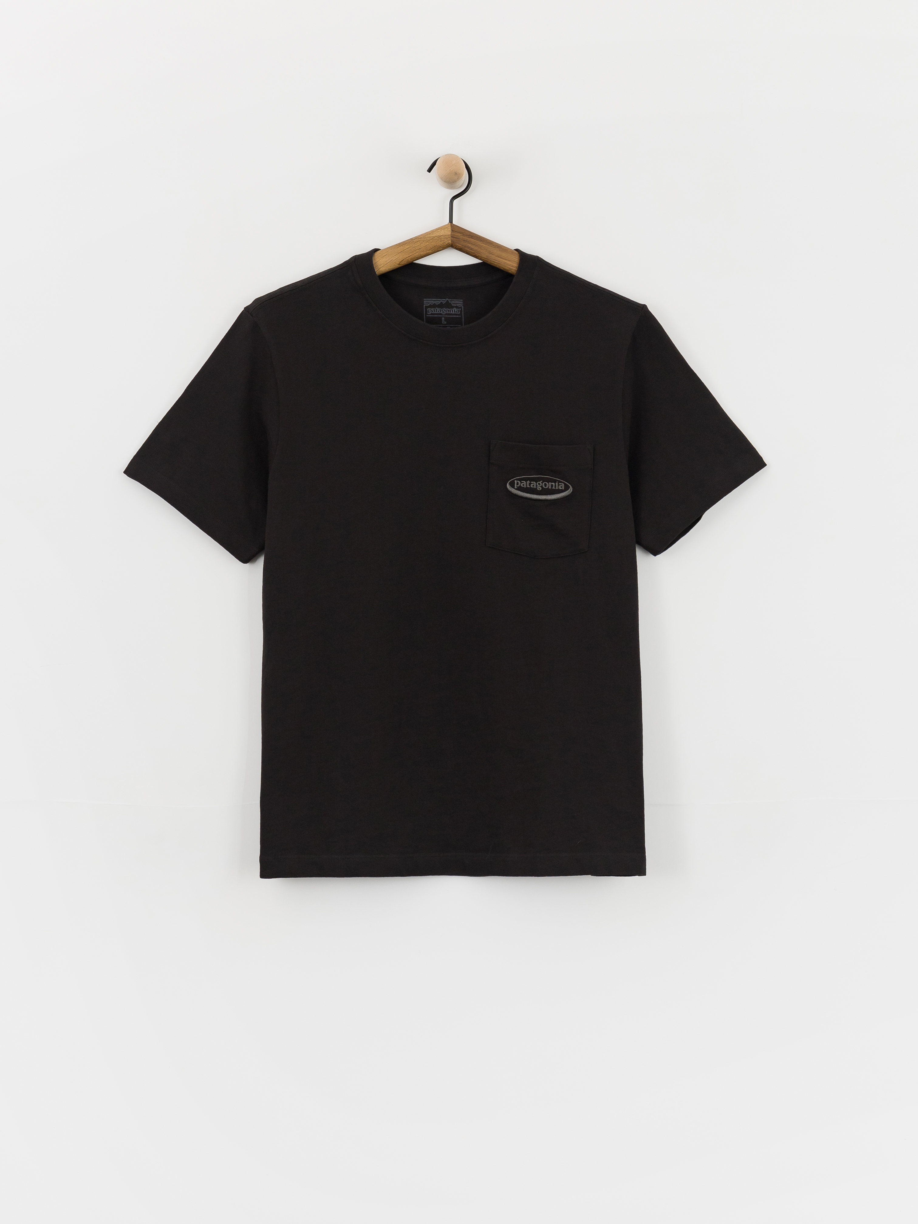 Тениска Patagonia Midweight '95 Oval Logo Pocket (black)