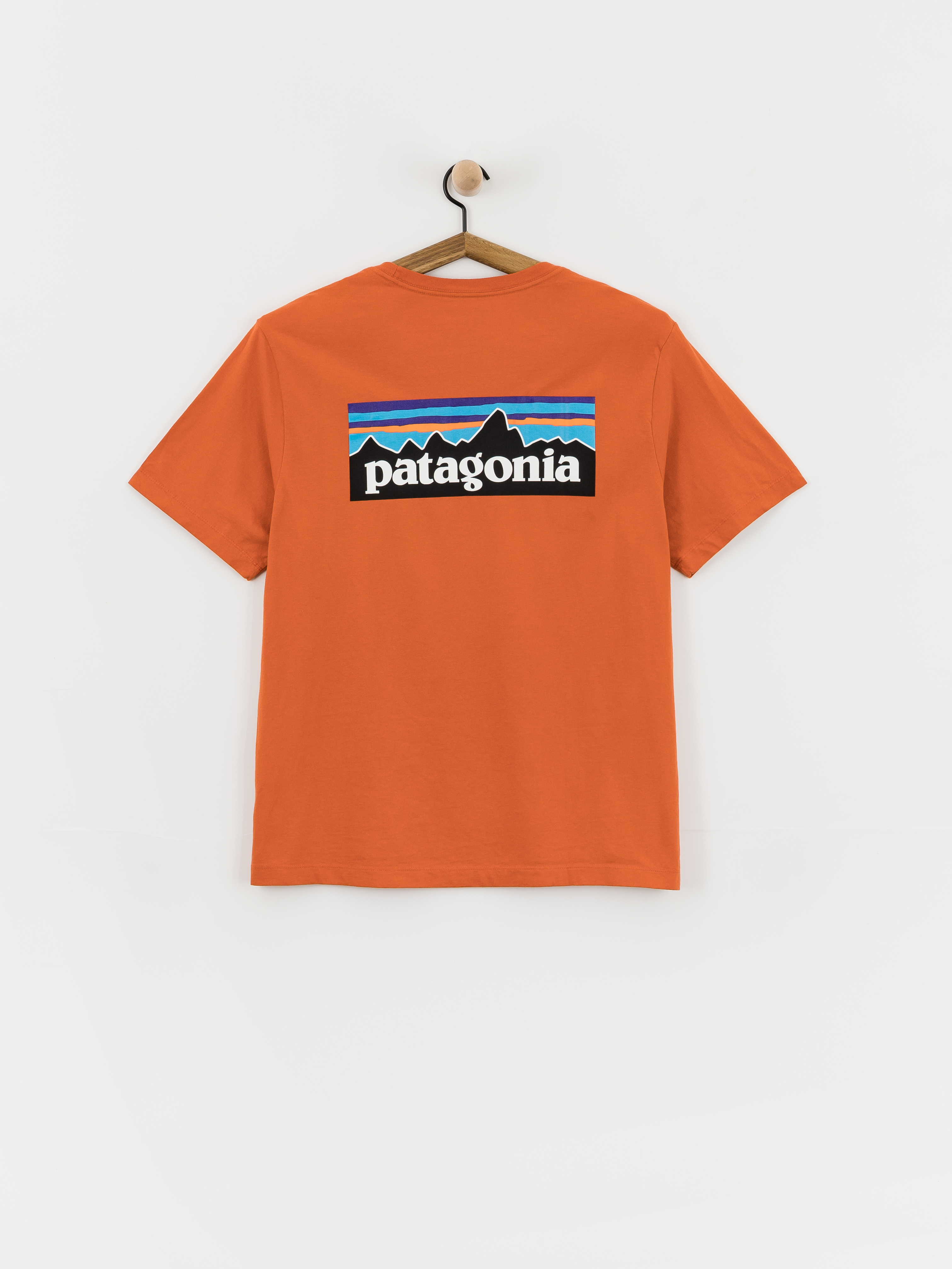 Тениска Patagonia P 6 Logo (coal orange)