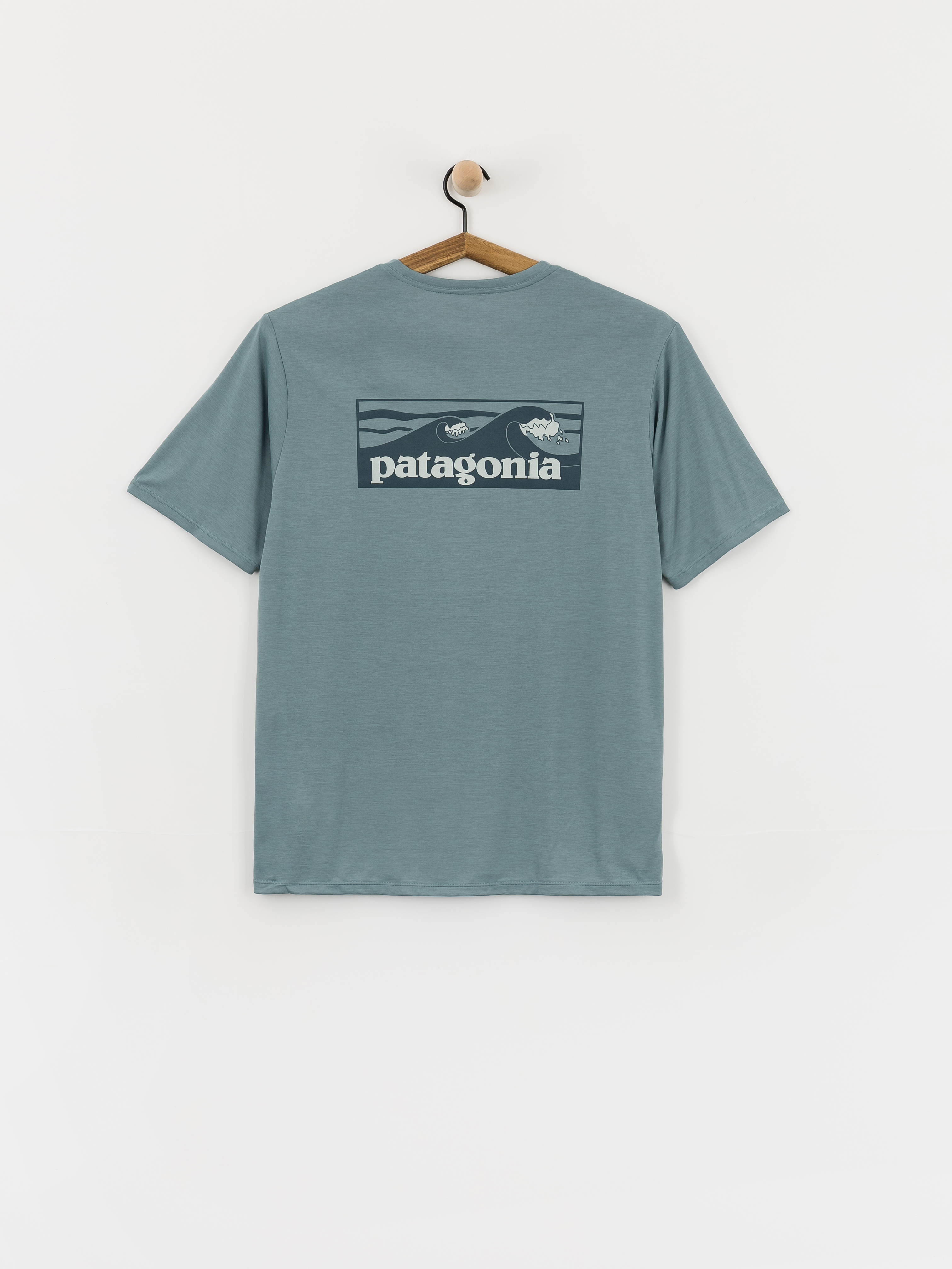 Тениска Patagonia Capilene Cool Boardshort Logo (blue sage/light blue sage)