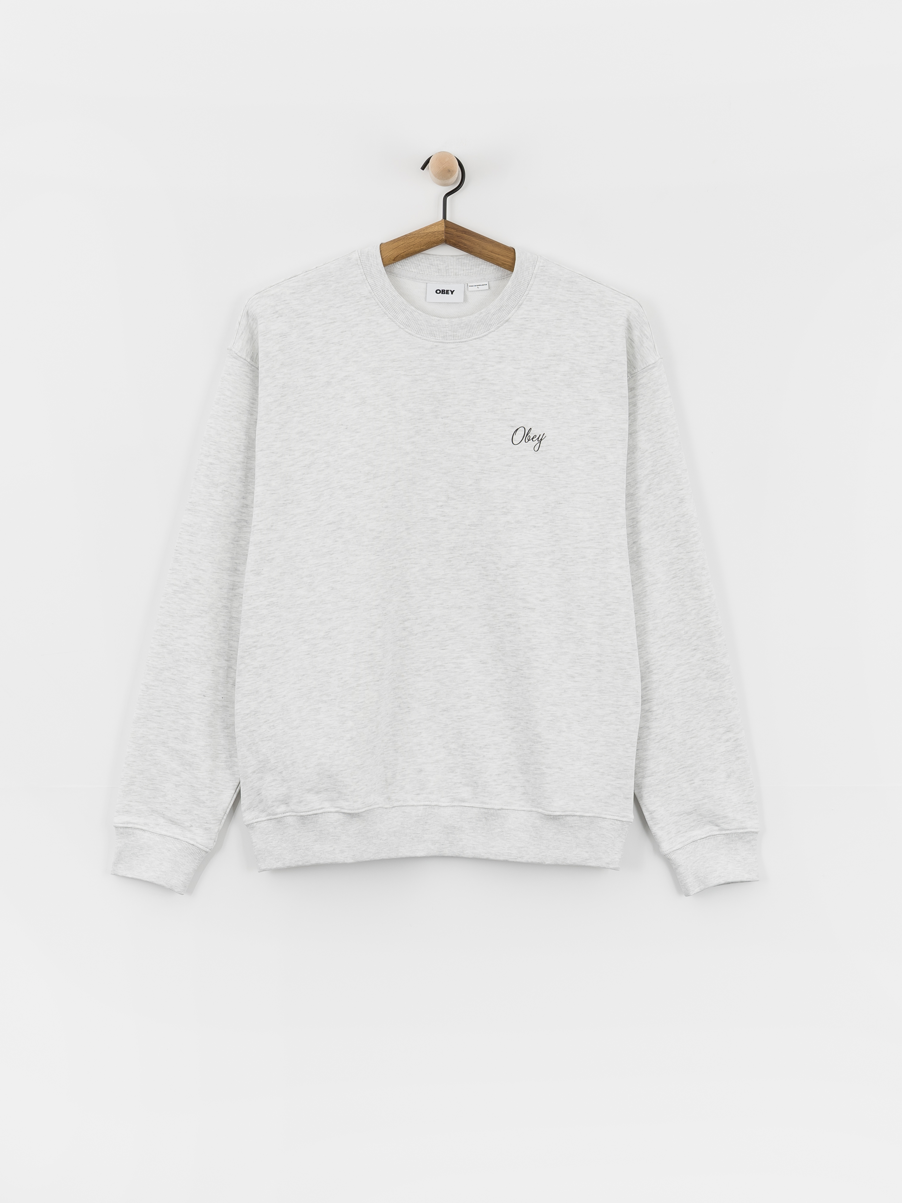 Суитшърт OBEY Paper Rose (heather grey)