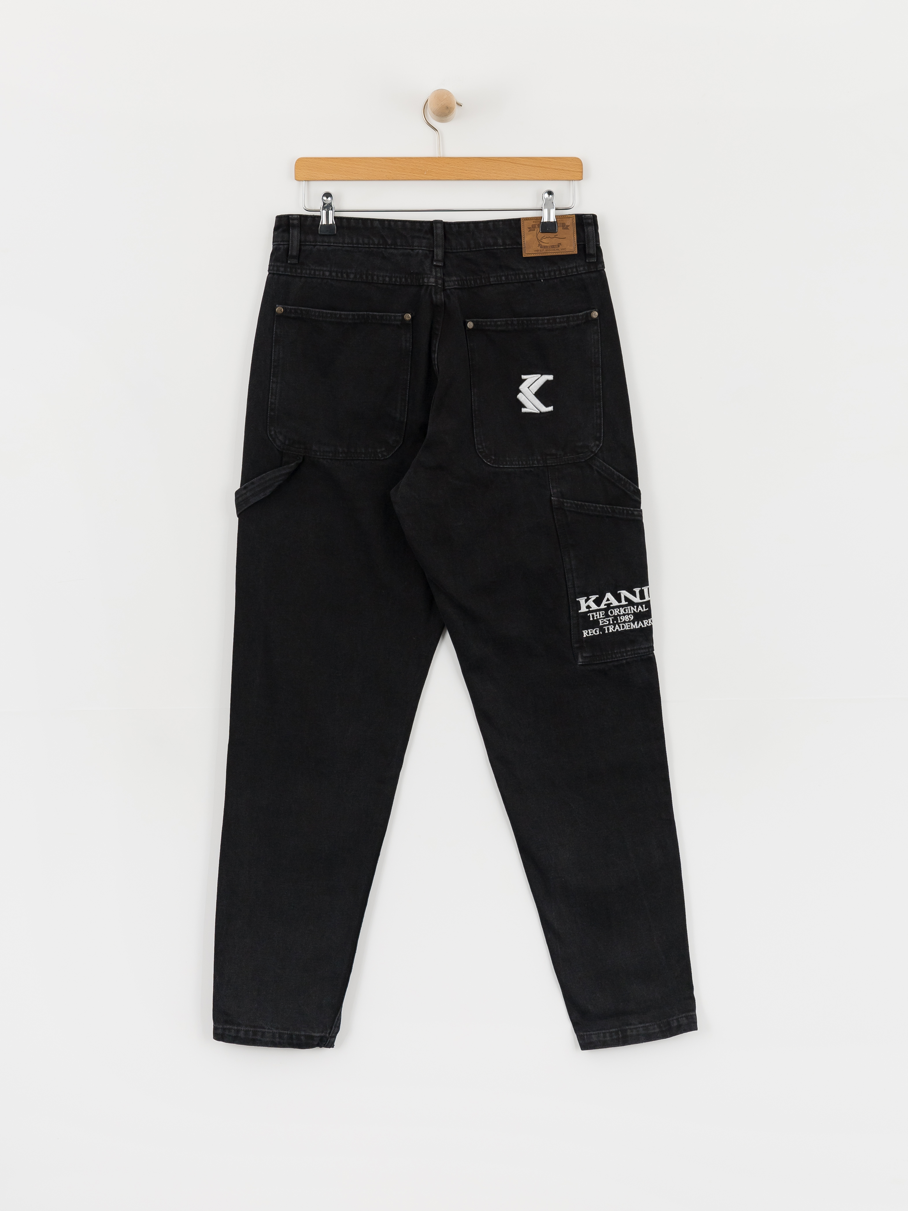 Панталони Karl Kani Retro Tapered Workwear Denim (vintage black)