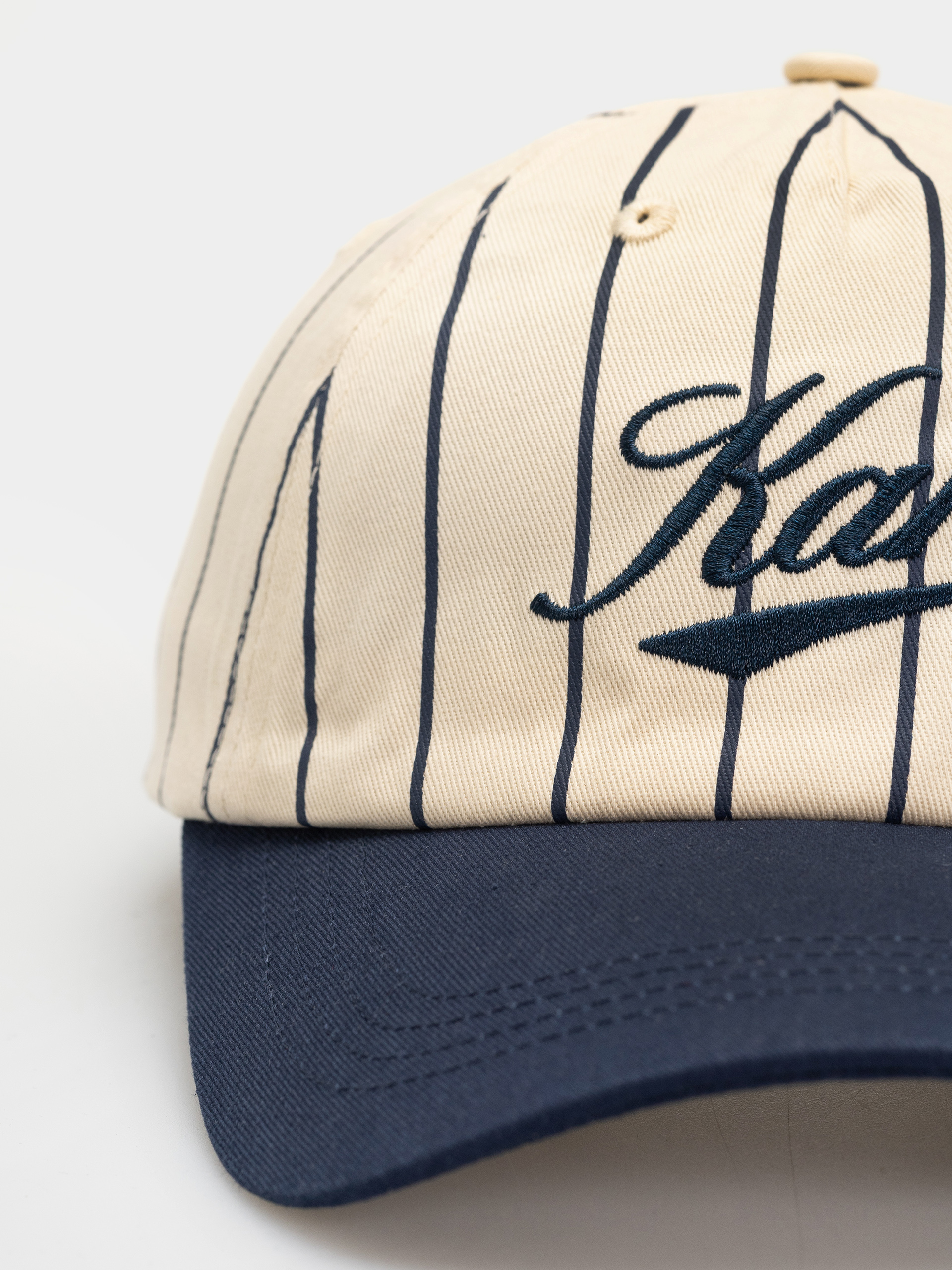 Шапка с козирка Karl Kani Cursive Varsity Pinstripe Baseball (white)