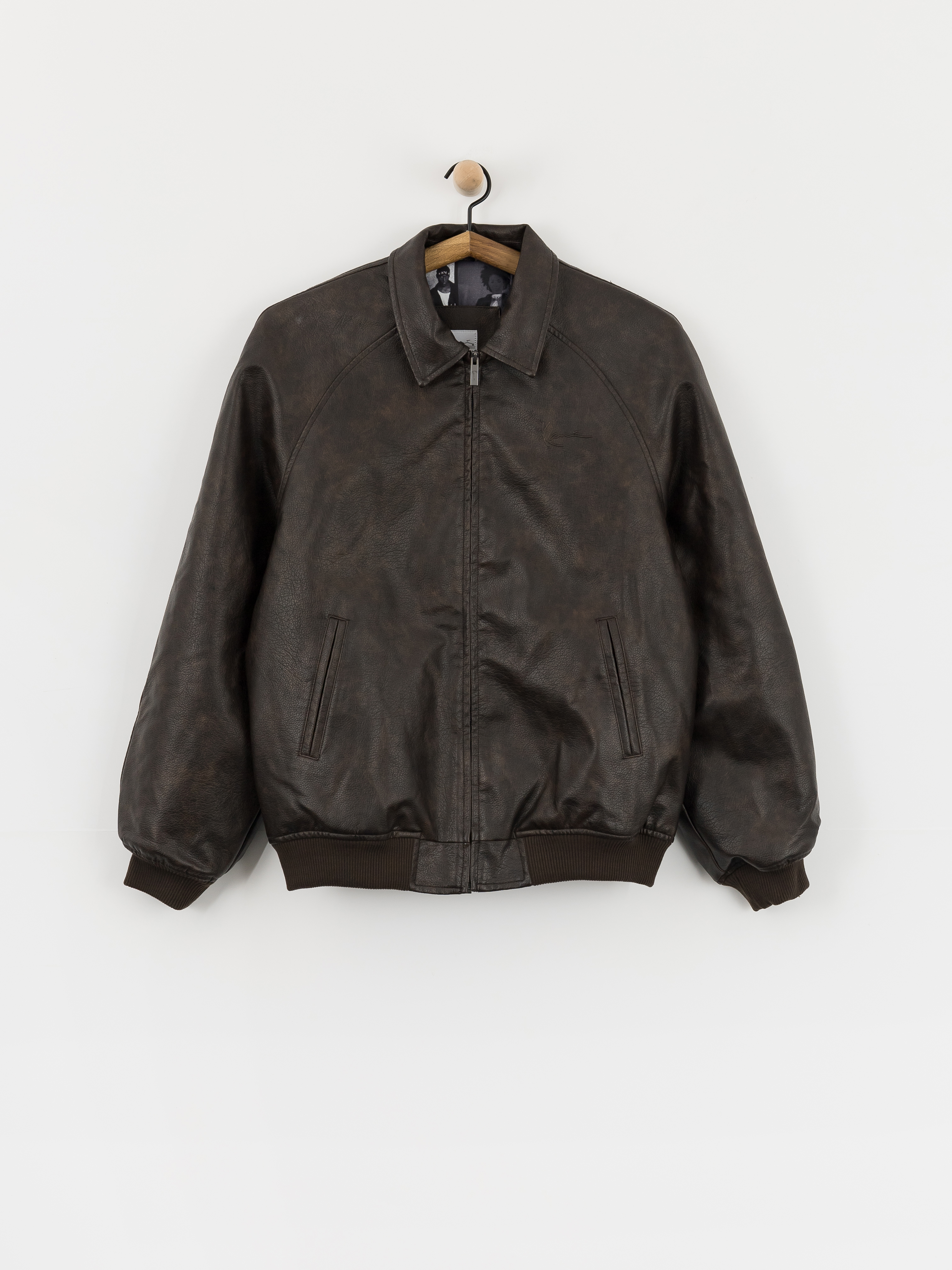 Яке Karl Kani Signature Pu Leather Bomber