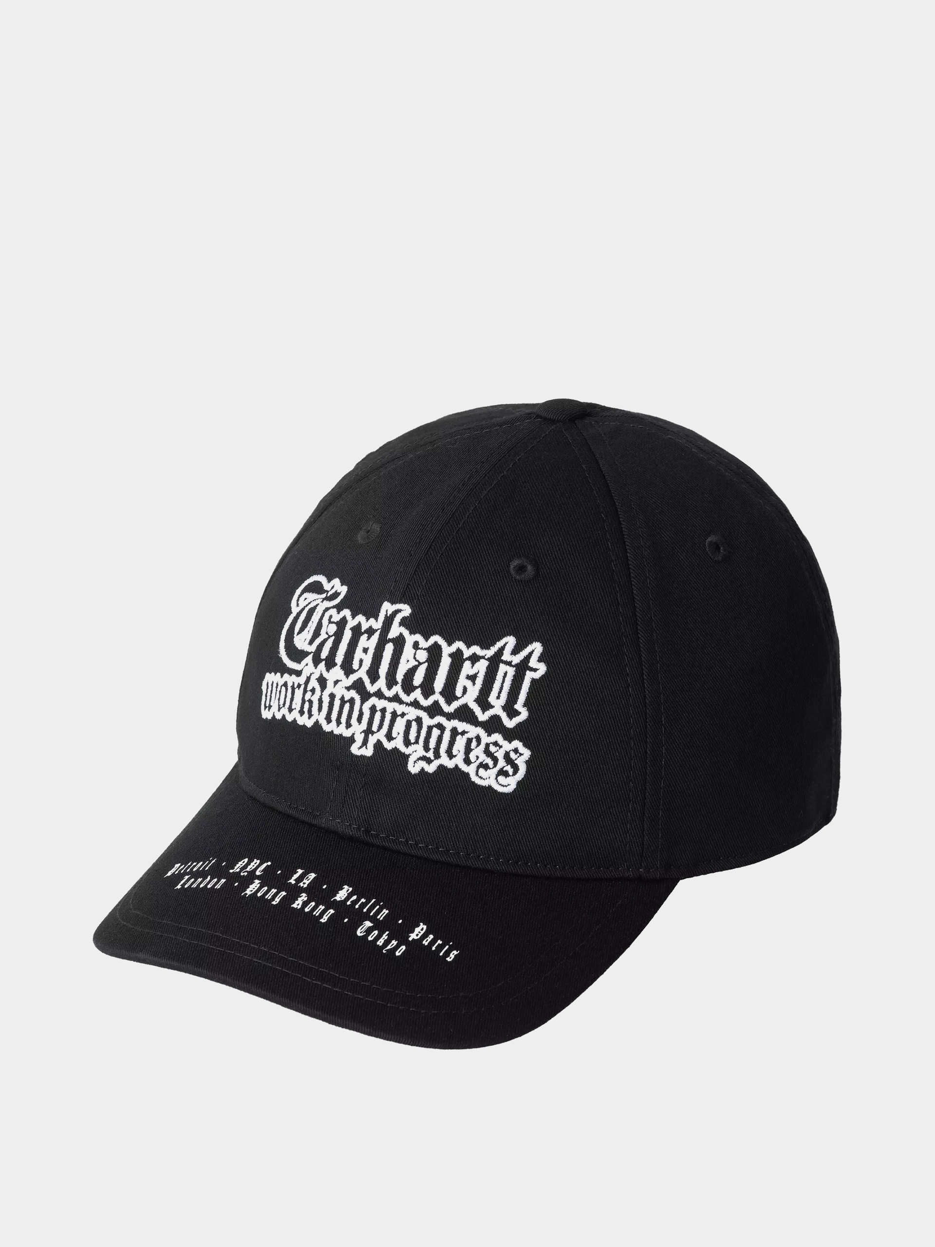 Шапка с козирка Carhartt WIP World Tour (black/white)