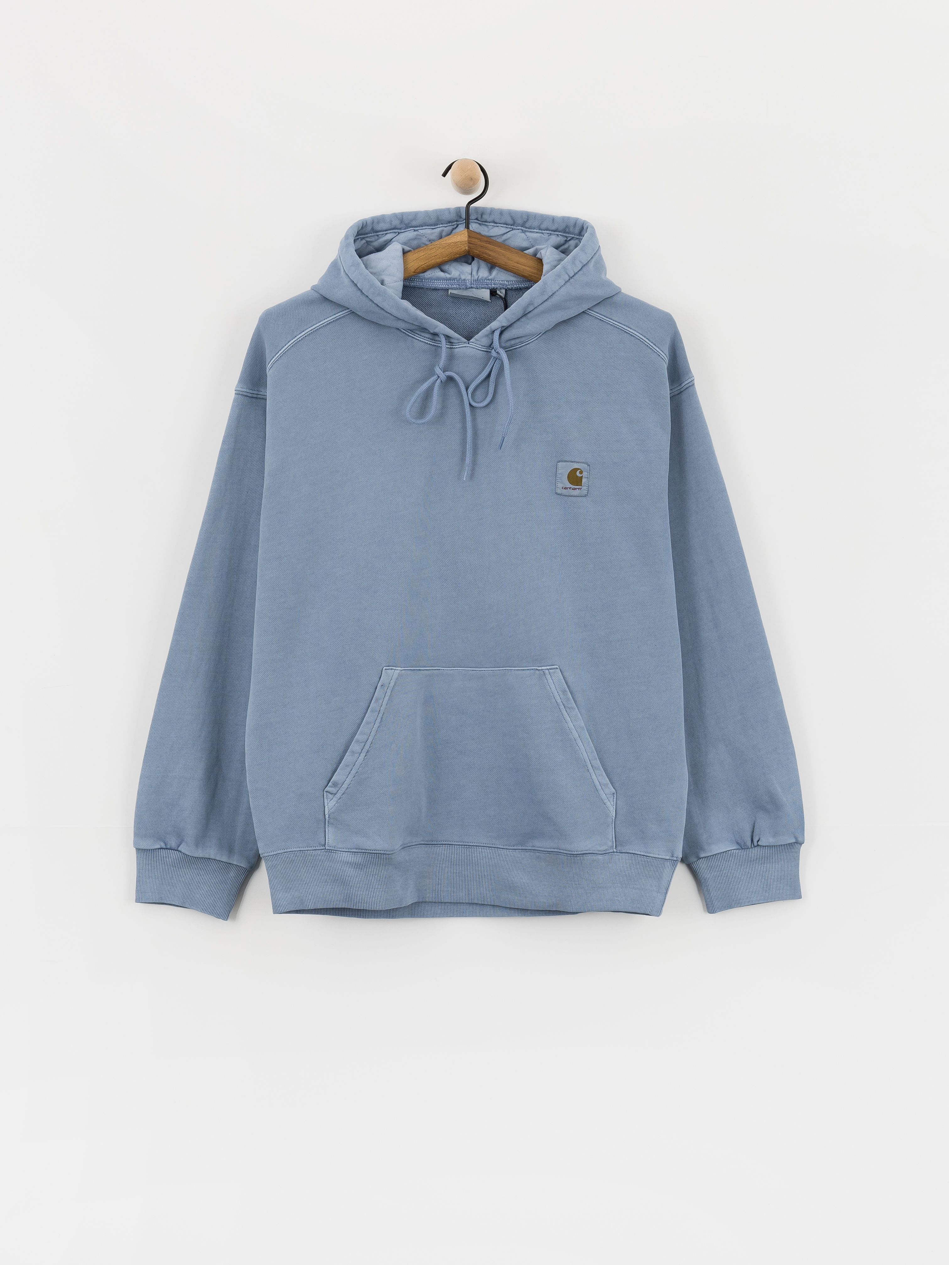Суитшърт с качулка Carhartt WIP Nelson HD (gentle blue)