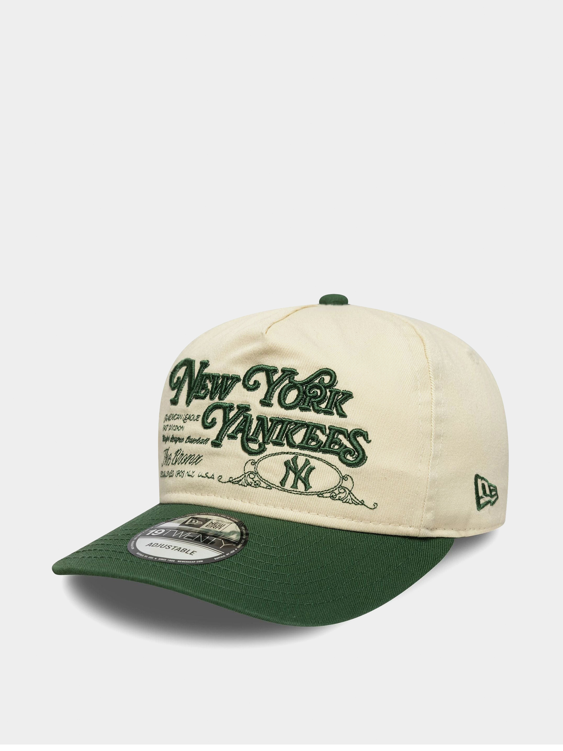 u0428u0430u043fu043au0430 u0441 u043au043eu0437u0438u0440u043au0430 New Era Washed Graphic 19Twenty New York Yankees (light cream/cigar)