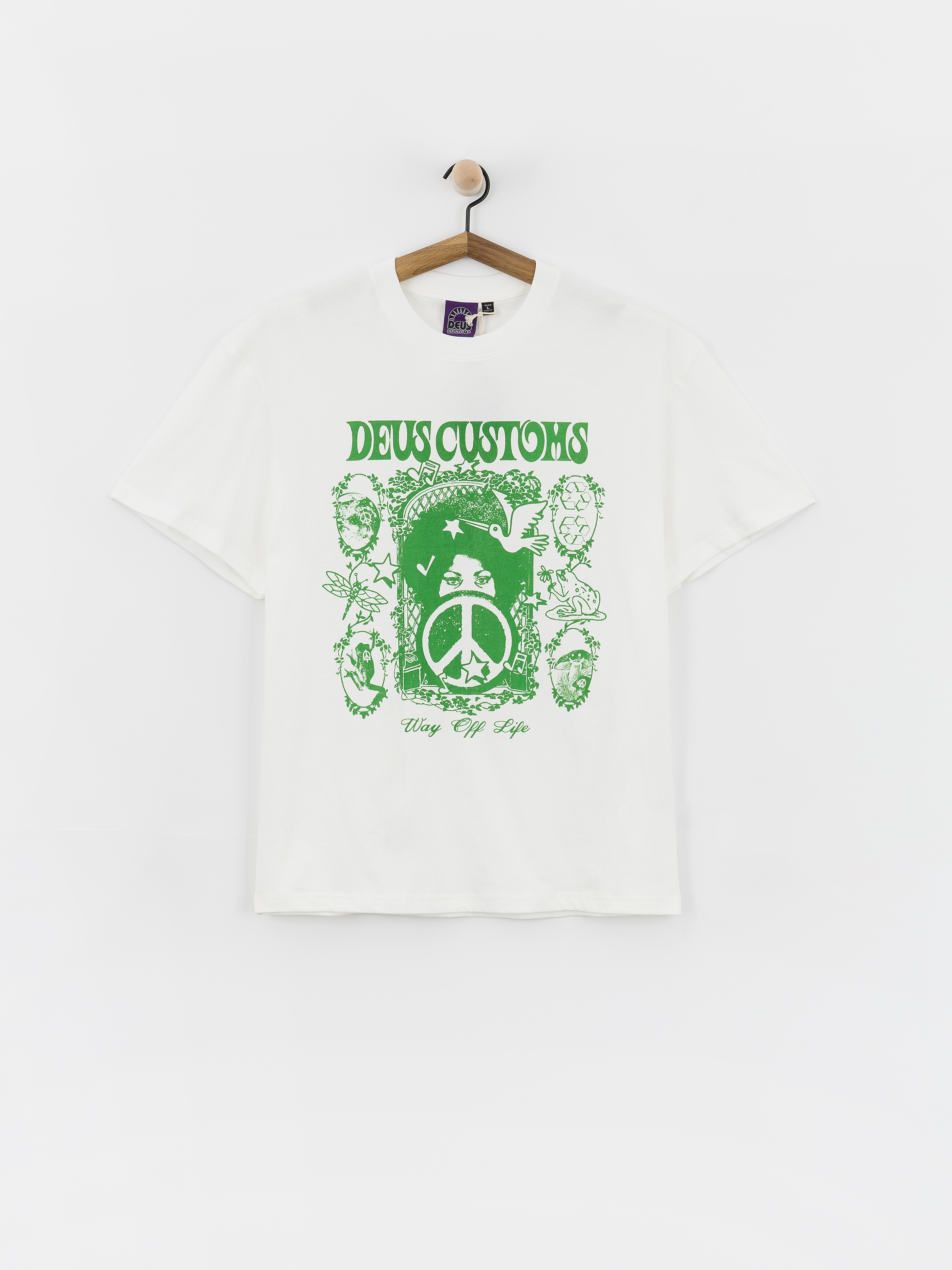 Тениска Deus Ex Machina Mother Earth (vintage white)