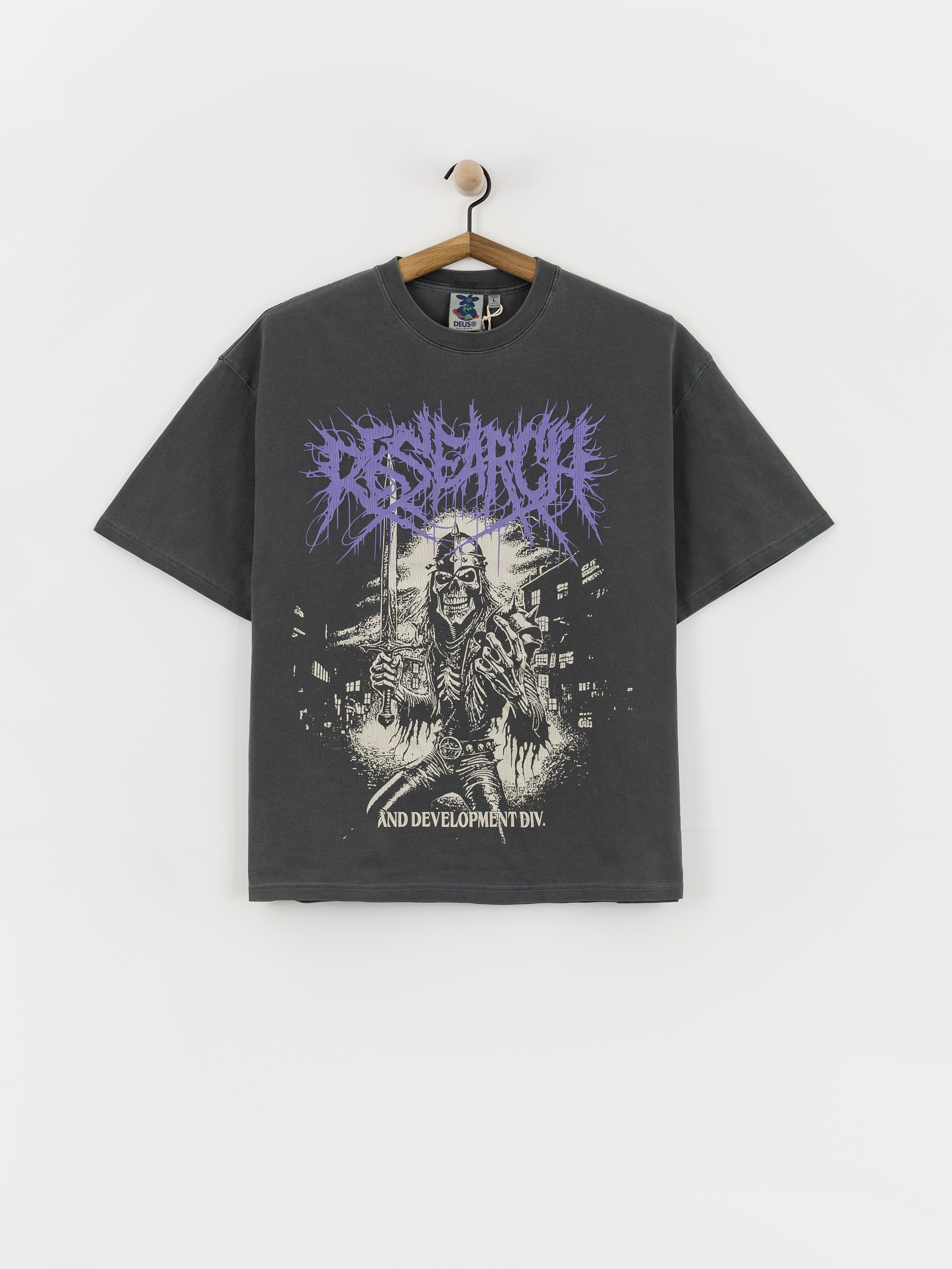 Тениска Deus Ex Machina Metal Fabricator (anthracite)