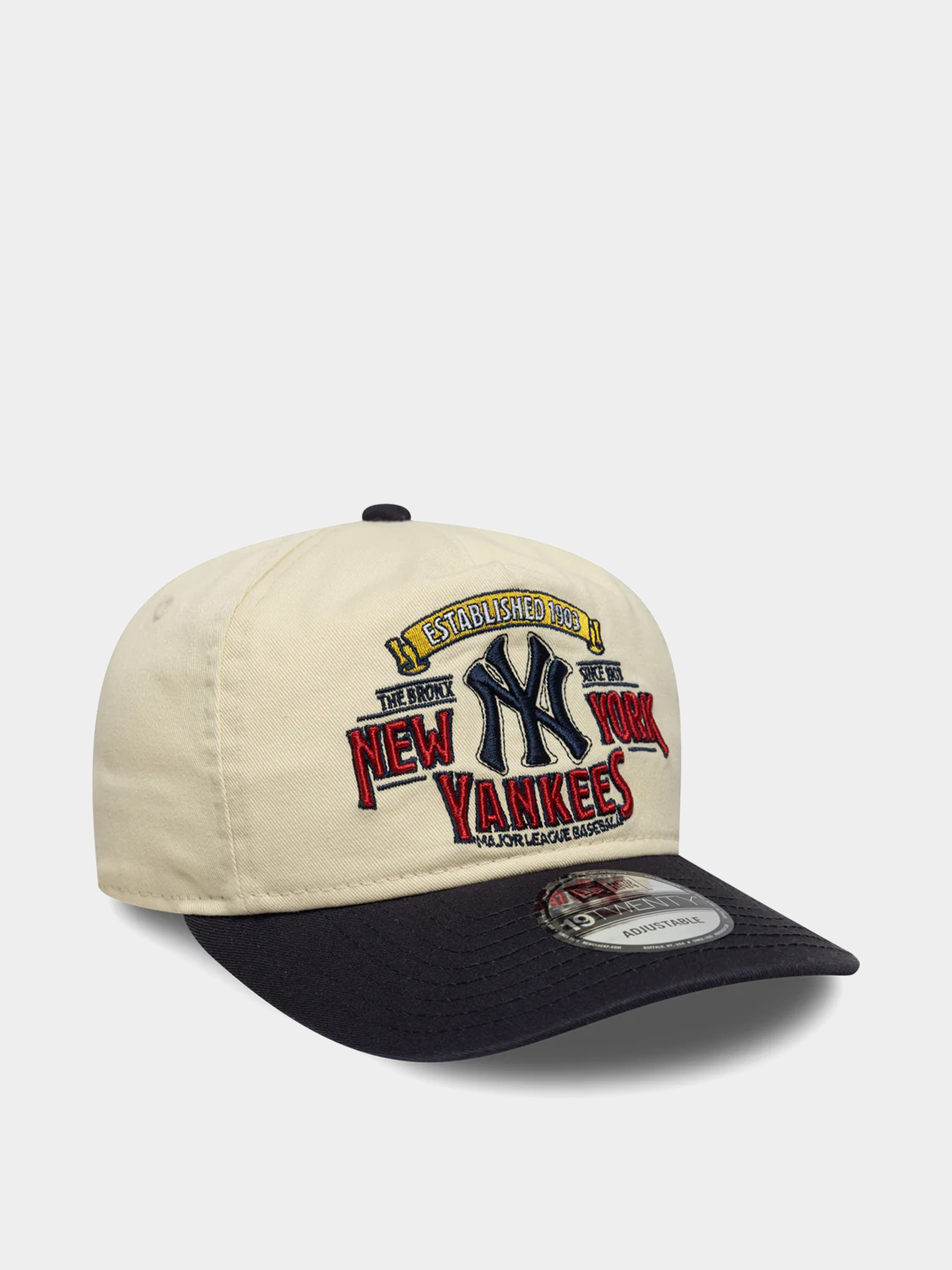 Шапка с козирка New Era Washed Graphic 19Twenty New York Yankees (light cream/navy)