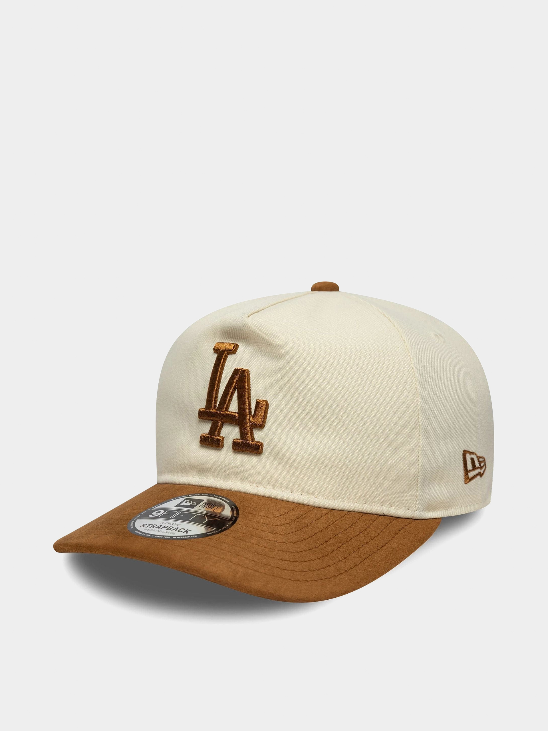 Шапка с козирка New Era Suede Visor 9Fifty La Dodgers (light cream/dark ochre)