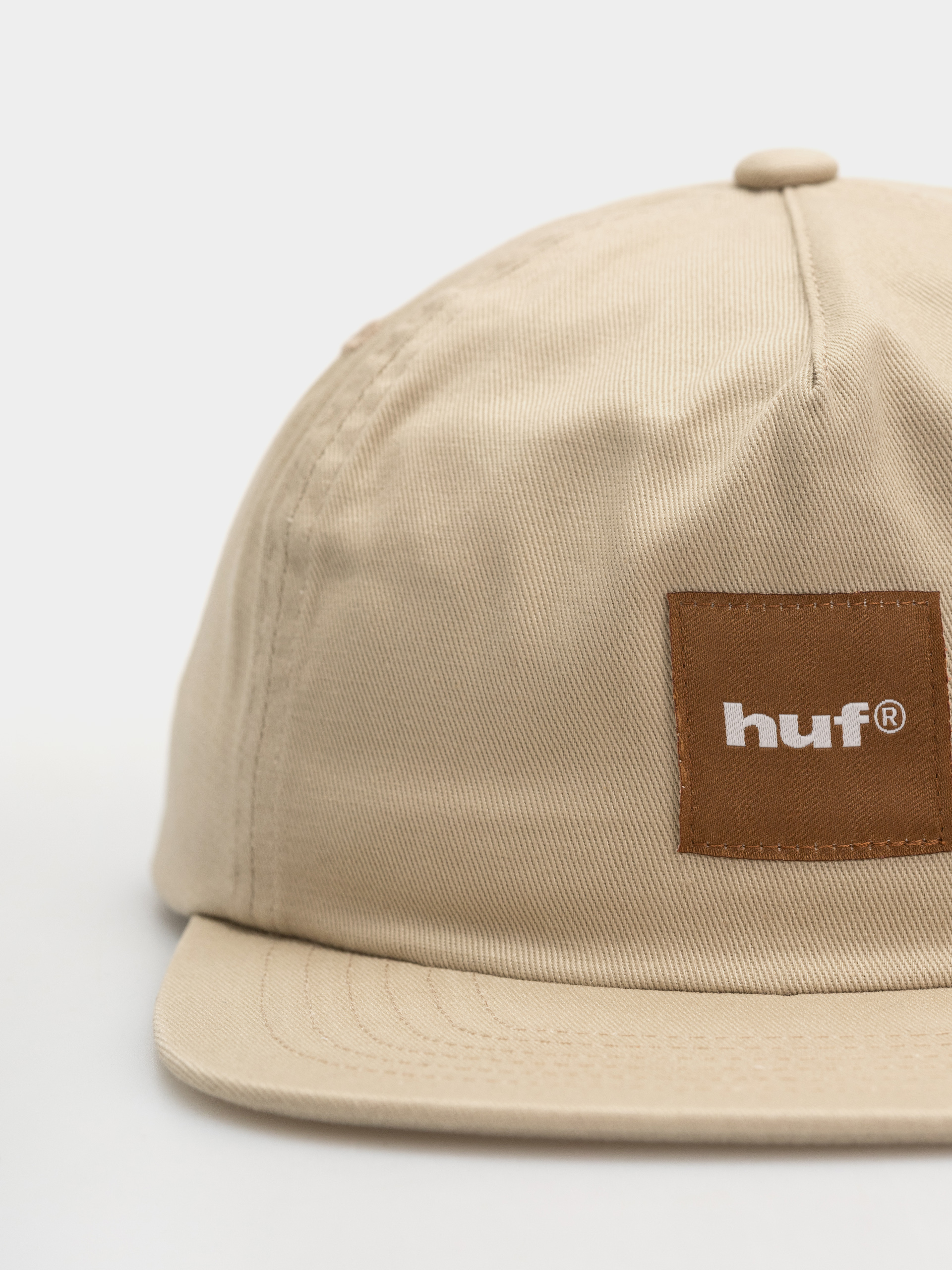 Шапка с козирка HUF Box Logo (tan/brown)