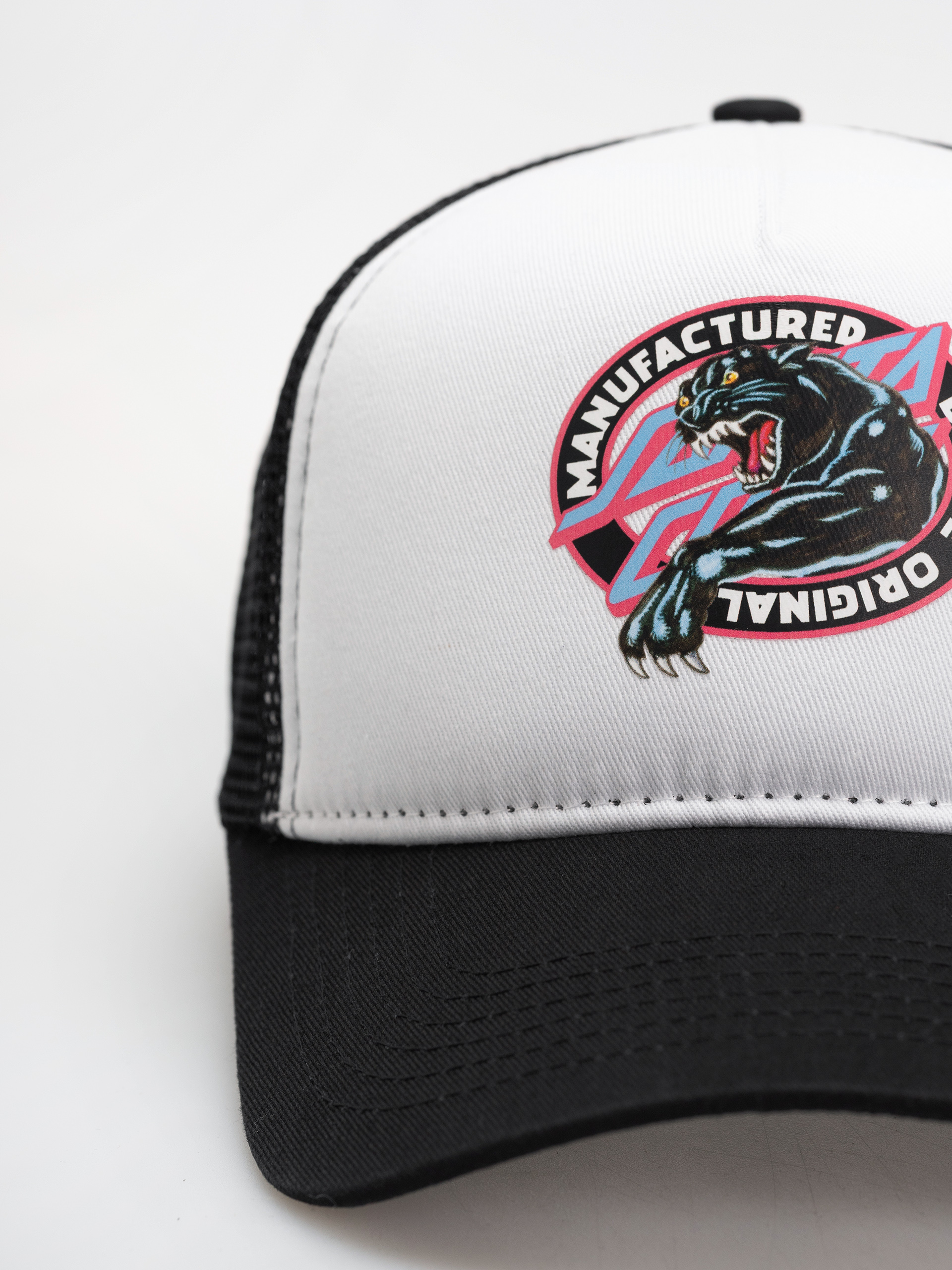 Шапка с козирка Santa Cruz Natas Sketch Panther Meshback (black/white)