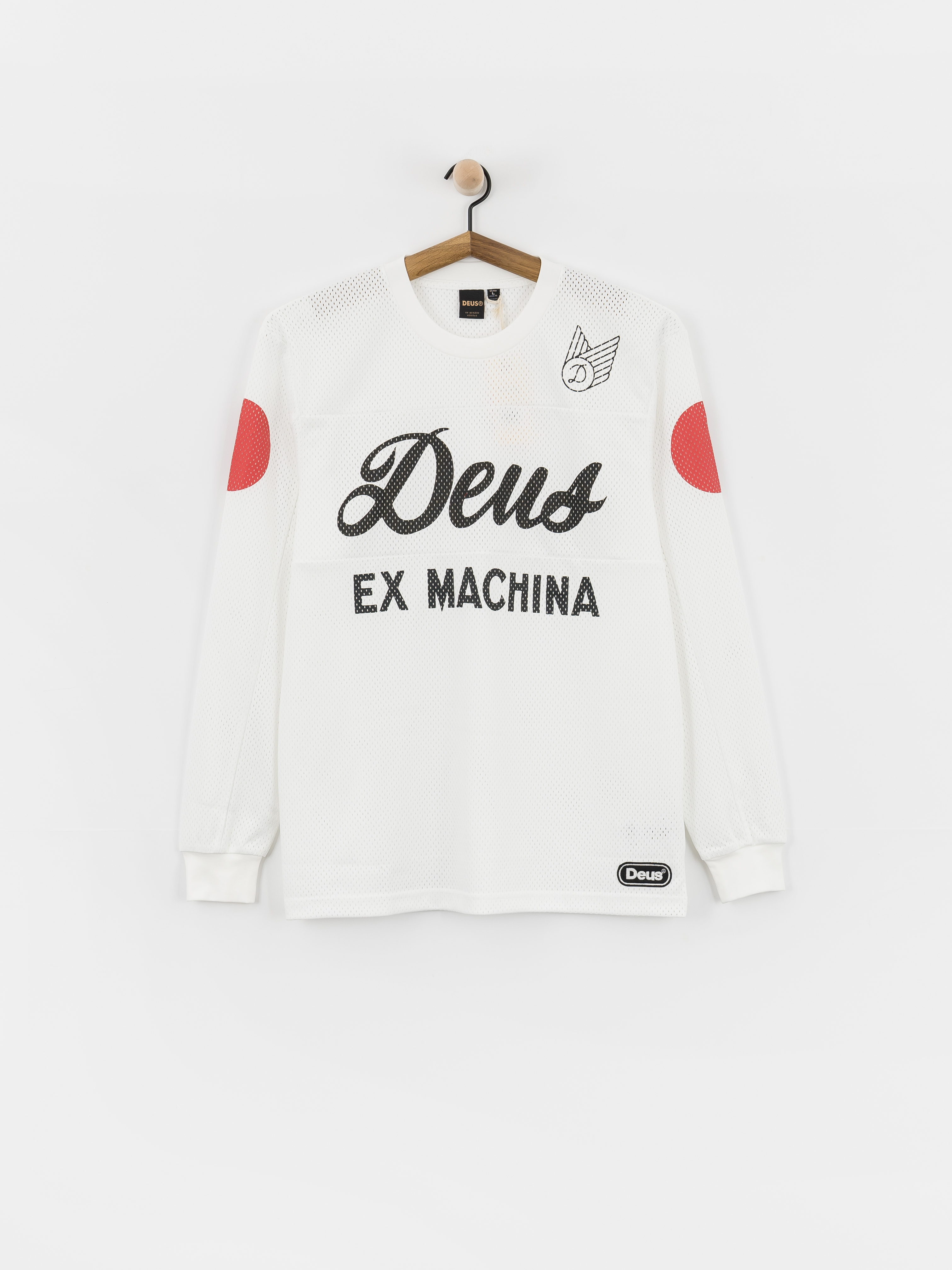 u0422u0435u043du0438u0441u043au0430 Deus Ex Machina Saber Moto Jersey (vintage white)